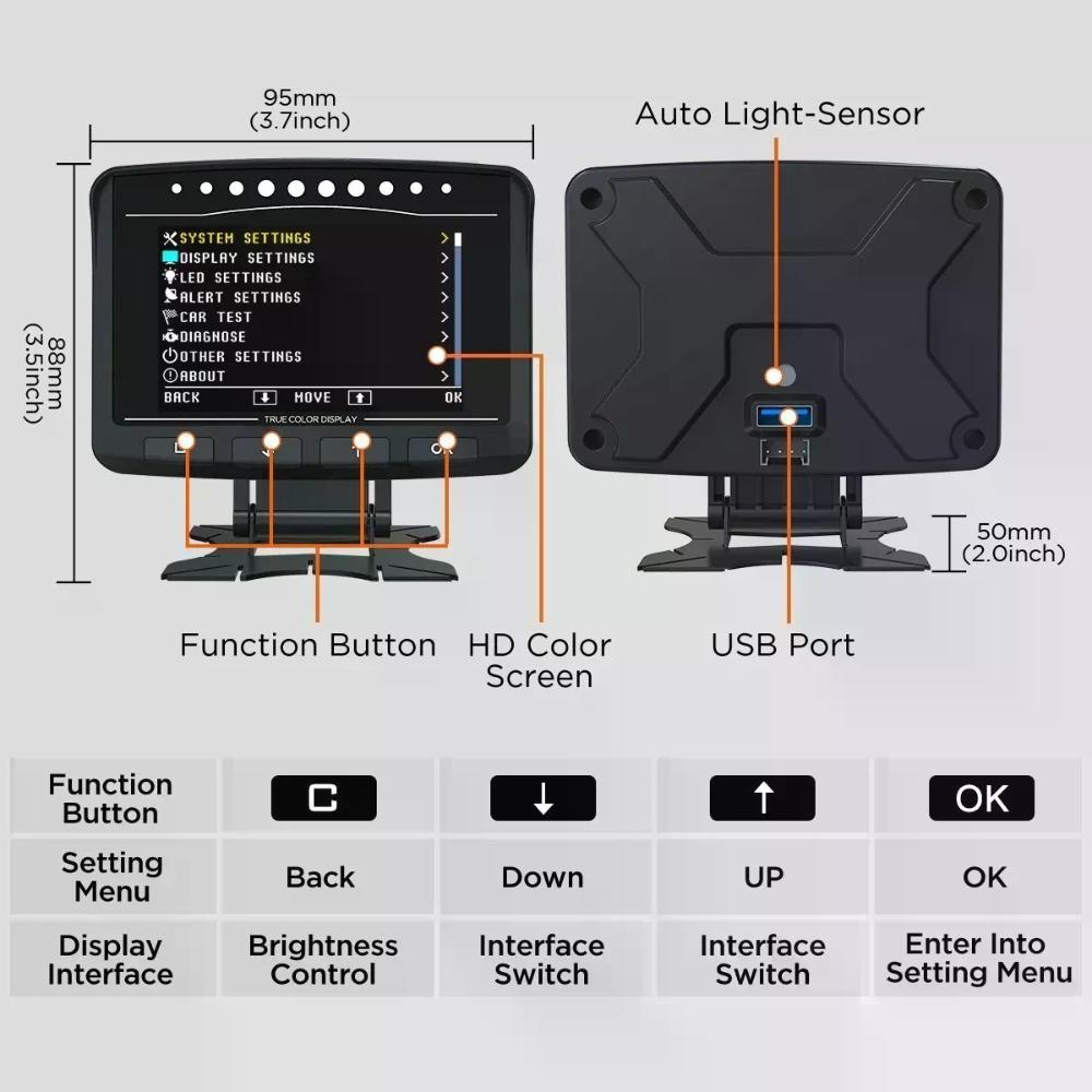 X50 Pro Autool Medidor Multifunción Obd2-8
