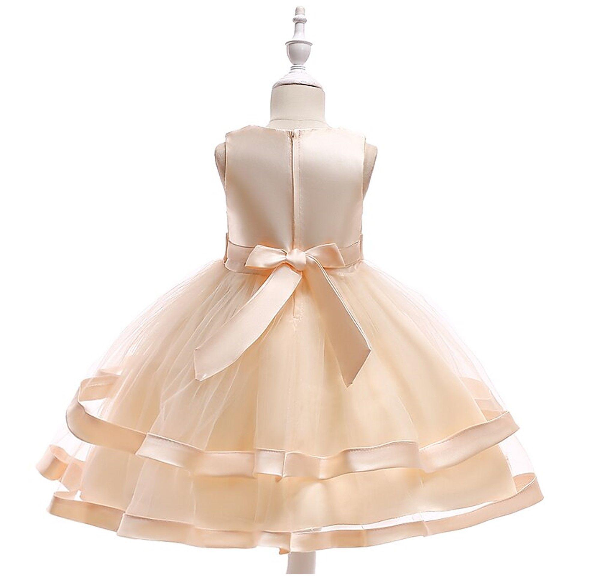 VESTIDO NIÑA DALILA BEIGE FIESTA-2