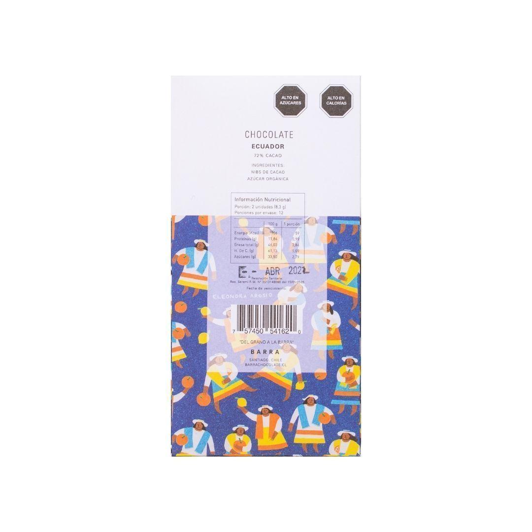 Ecuador - Barra Chocolate 72% Cacao 100gr-1