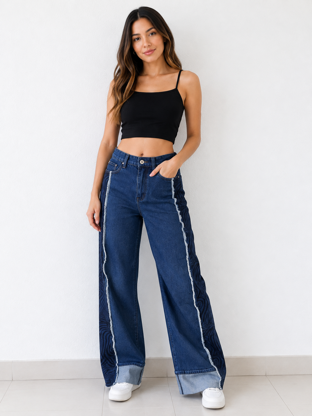 Jeans Wide Leg Mujer Minimalista-0