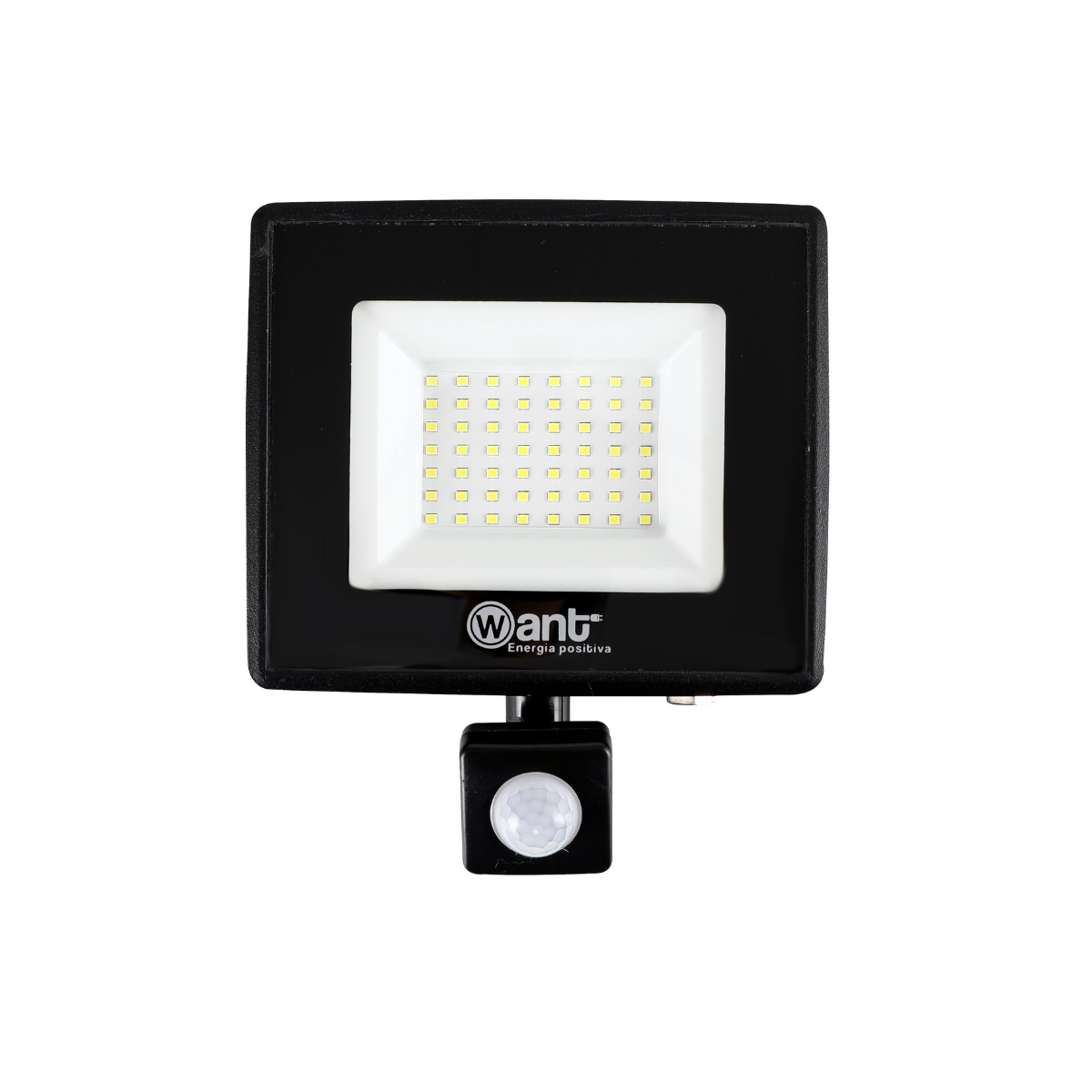 Foco Proyector De Area Led Con Sensor 50w Sec Exterior Luz Fria-0