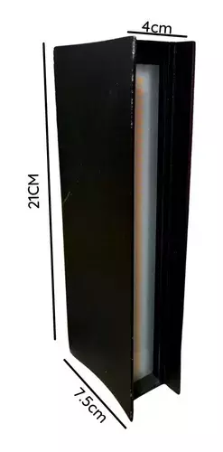 Aplique Lámpara Foco Led Muro Doble Con Lupa Luz Cálida Ip65-4