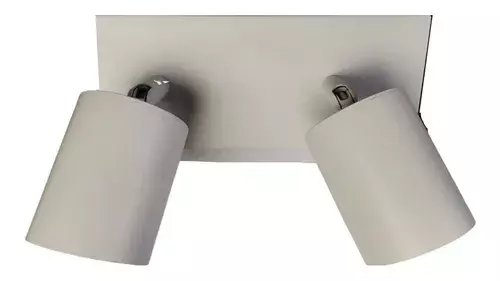 APLIQUE LED BLANCO DOBLE PORTA AMPOLLETA LUZ FRIA-3