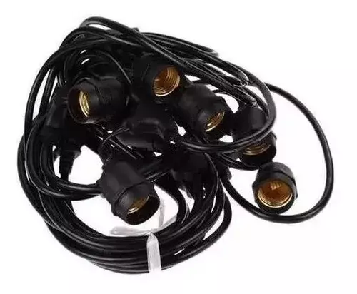 Guirnalda Exterior 10 Metros Con Ampolletas Led Vintage E27-7