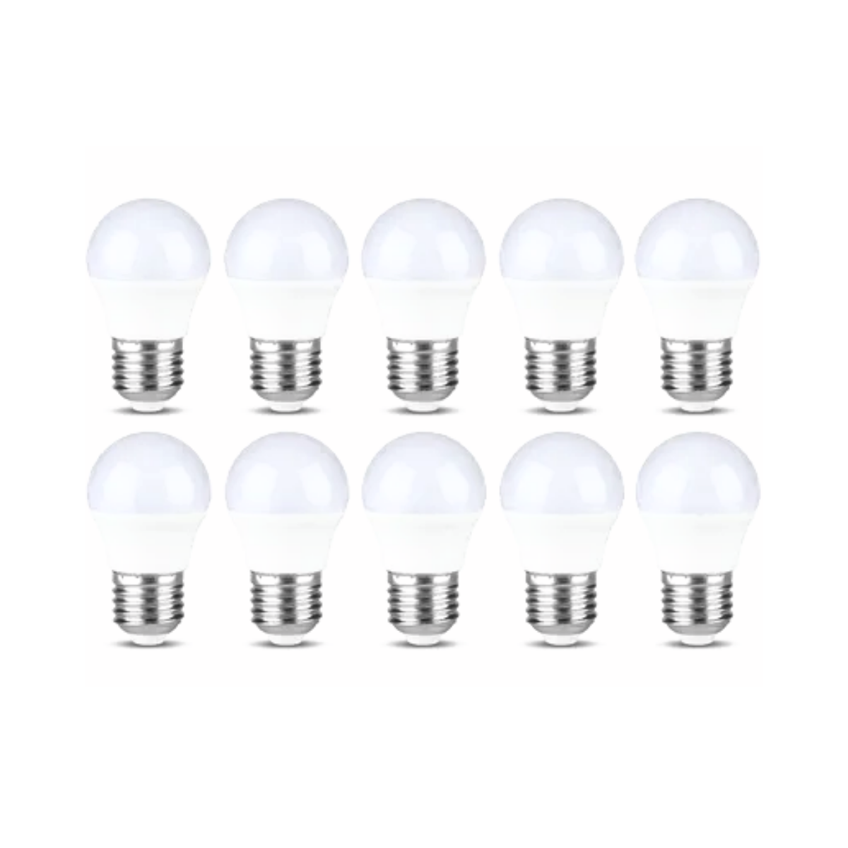 Pack 10 Ampolleta Led Mini Bola E27 Rosca Normal 6w G45 Sec-1