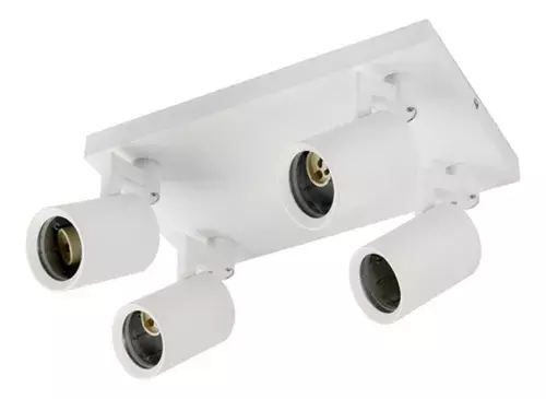 APLIQUE LED BLANCO 4 FOCOS PORTA GU10 LUZ CALIDA-0
