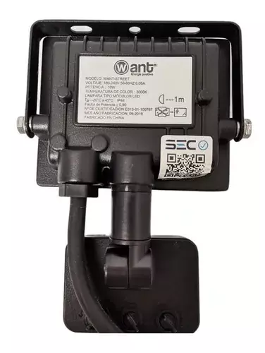 Foco Proyector De Area Led Con Sensor 10w Sec Exterior Luz Fria-3
