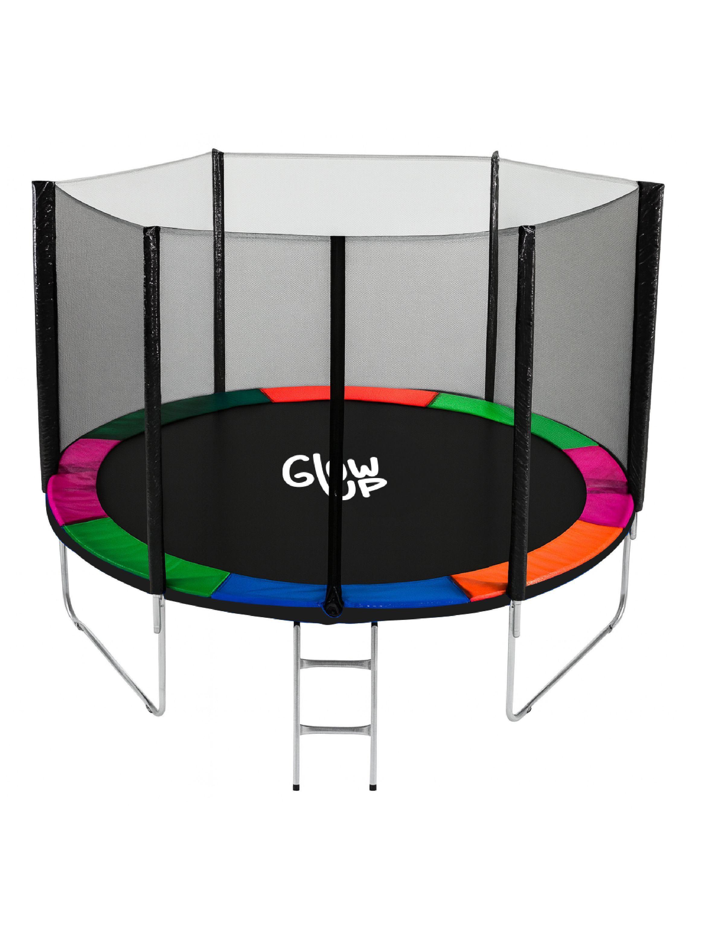 Cama Elástica 14ft 4,27 mts GlowUp con Malla seguridad + Escalera-0