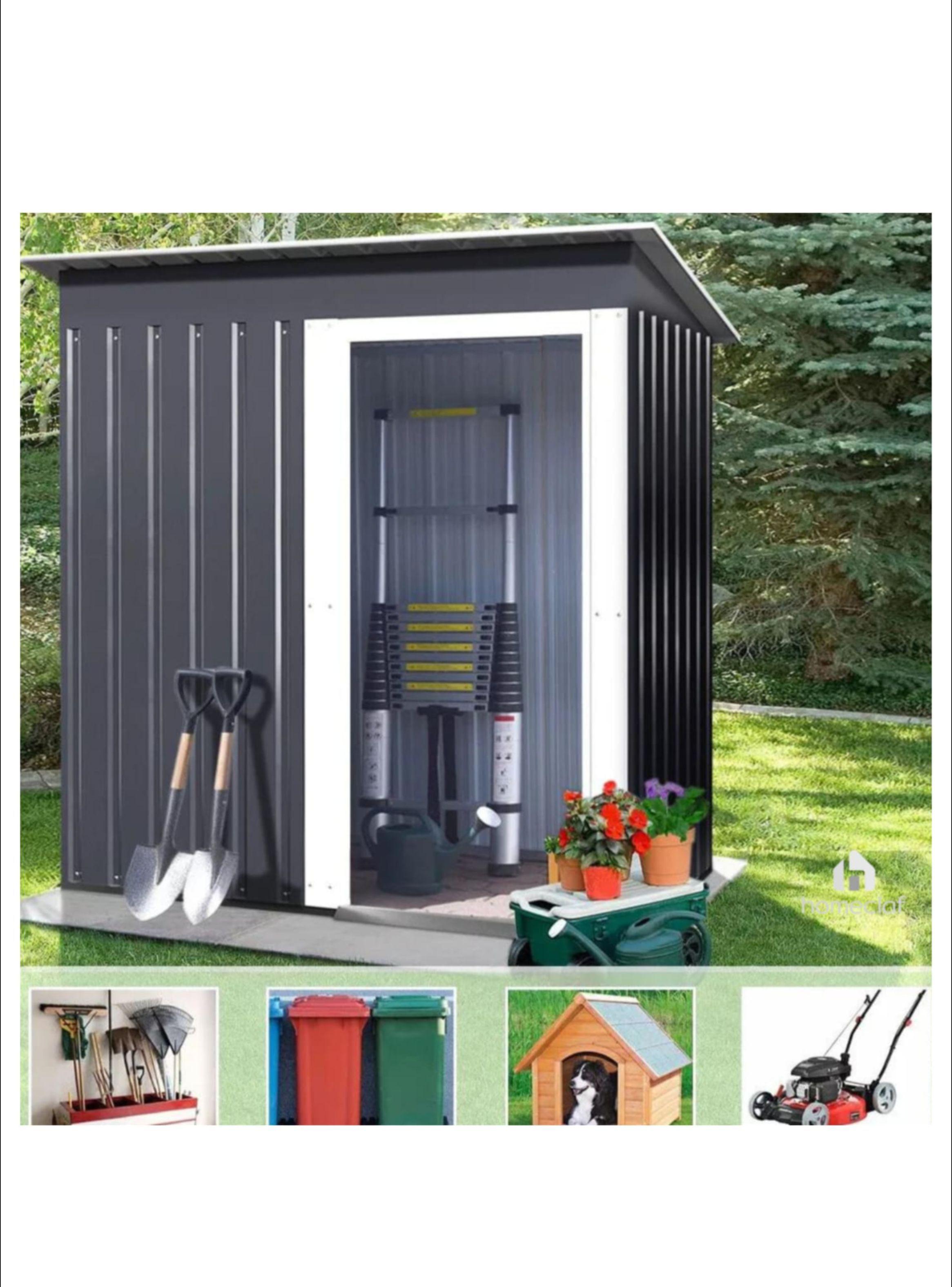 Bodega Prefabricada Jardín M 194x93x148-2