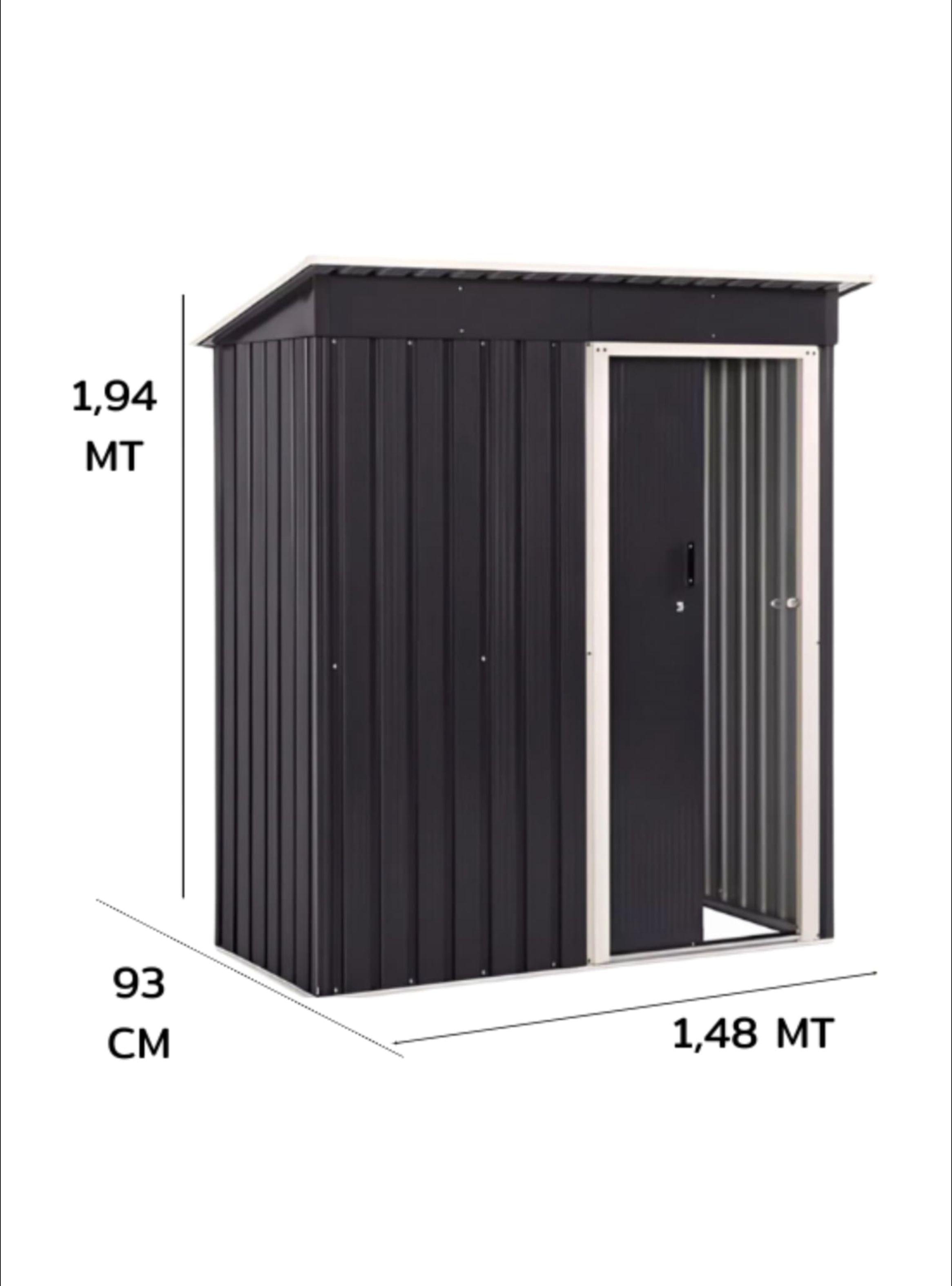 Bodega Prefabricada Jardín M 194x93x148-2