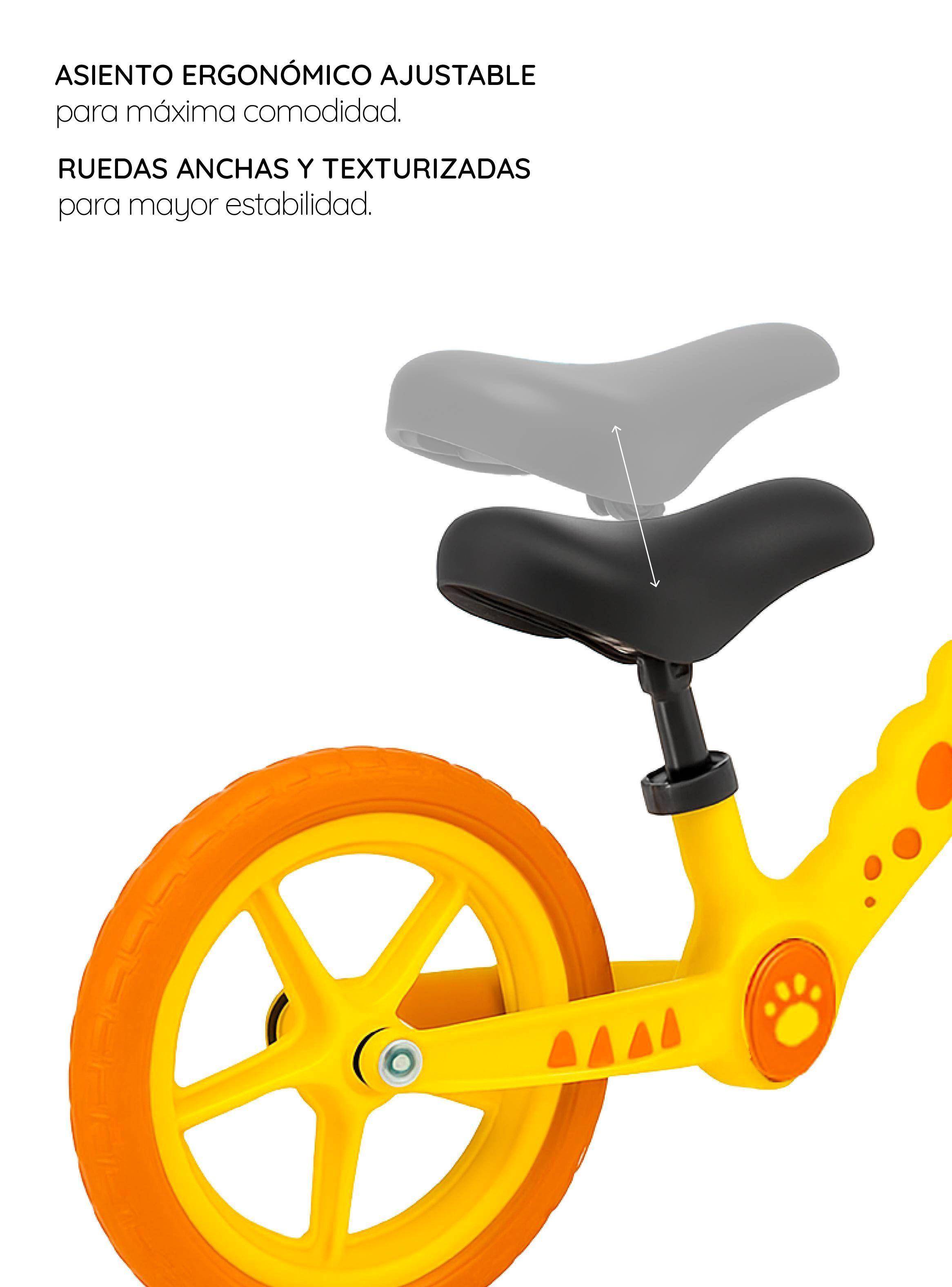 Bicicleta De Equilibrio Infantil Shgat Gira Amarilla Glowup-2