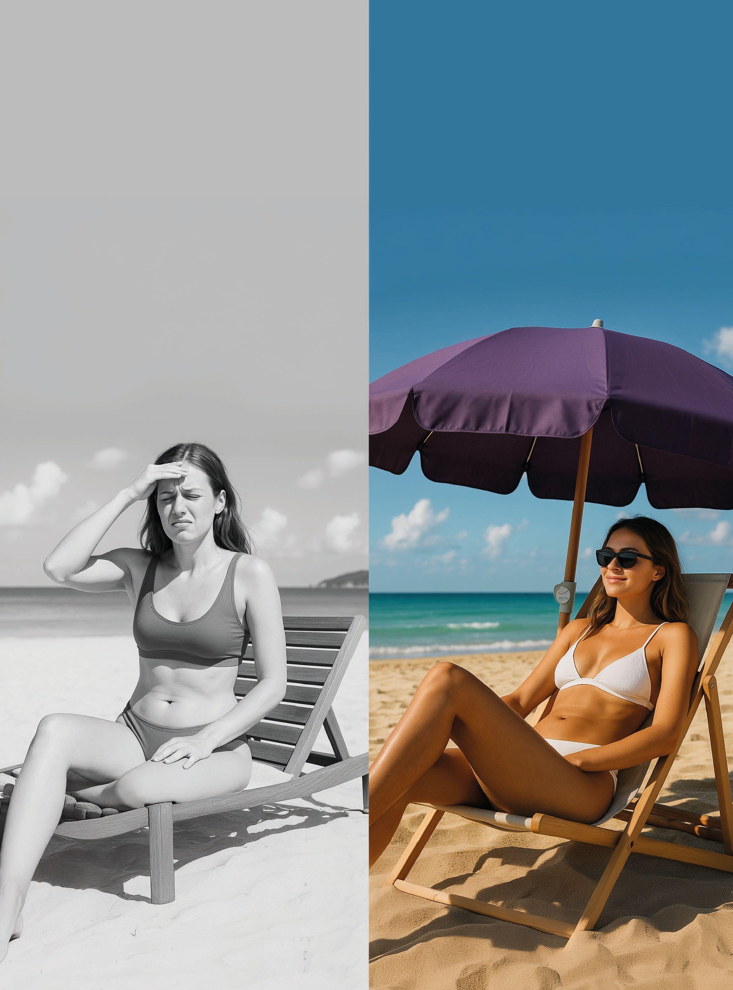 Quitasol Filtro Uv Sombrilla Paraguas Playa Terraza -6