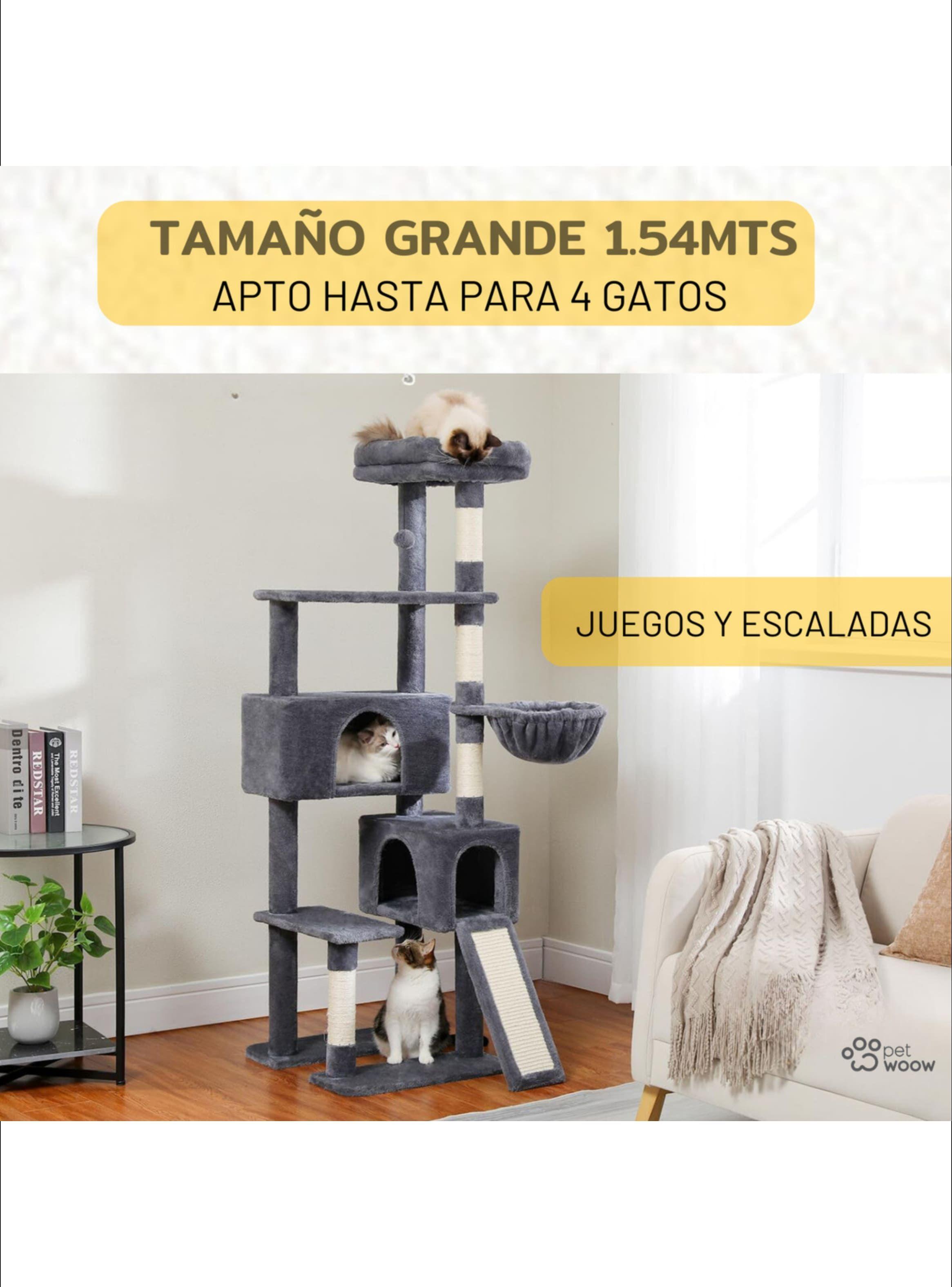 Torre rascador para gatos XXL gimnasio árbol con hamaca-2