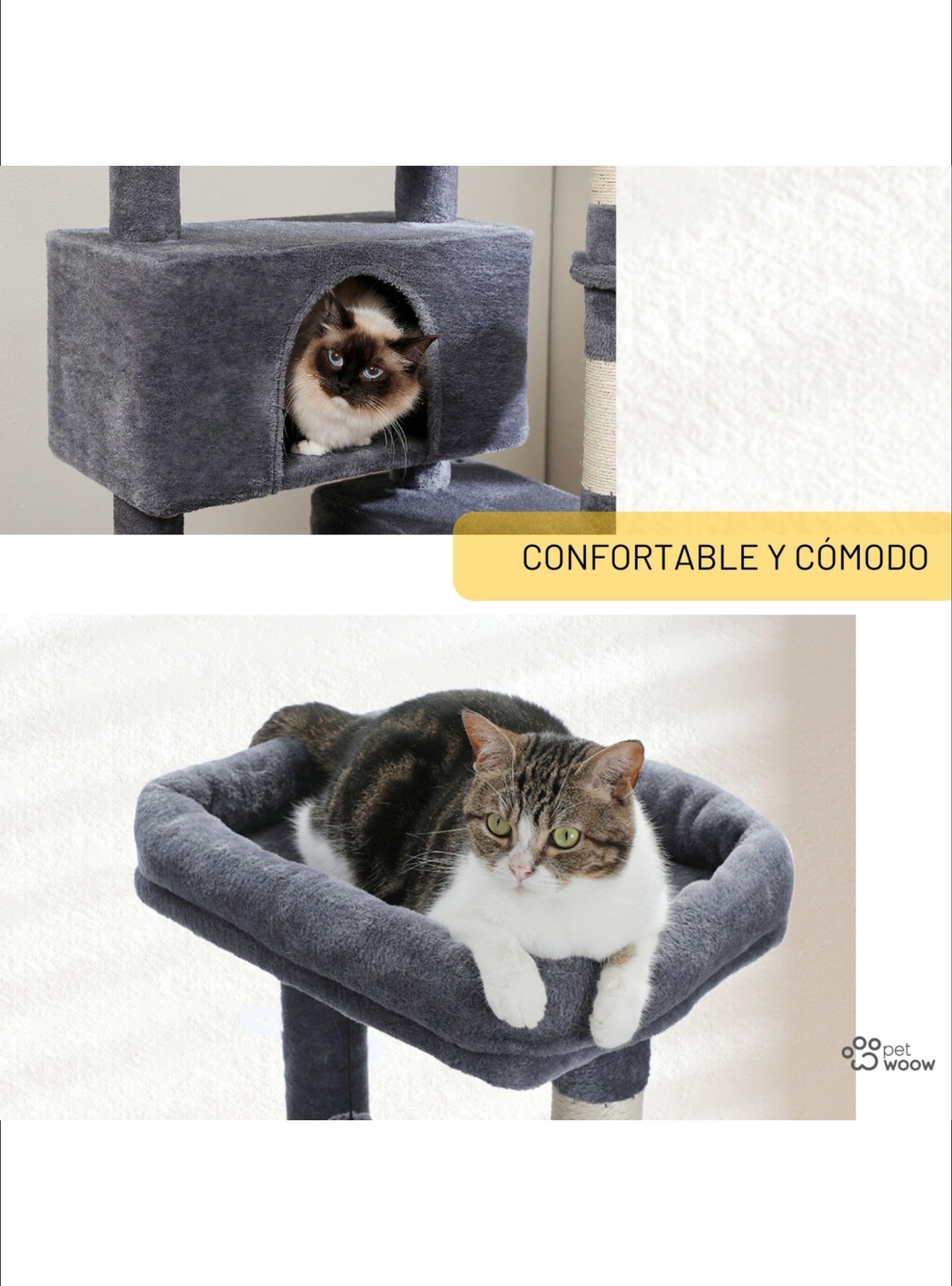 Torre rascador para gatos XXL gimnasio árbol con hamaca-5