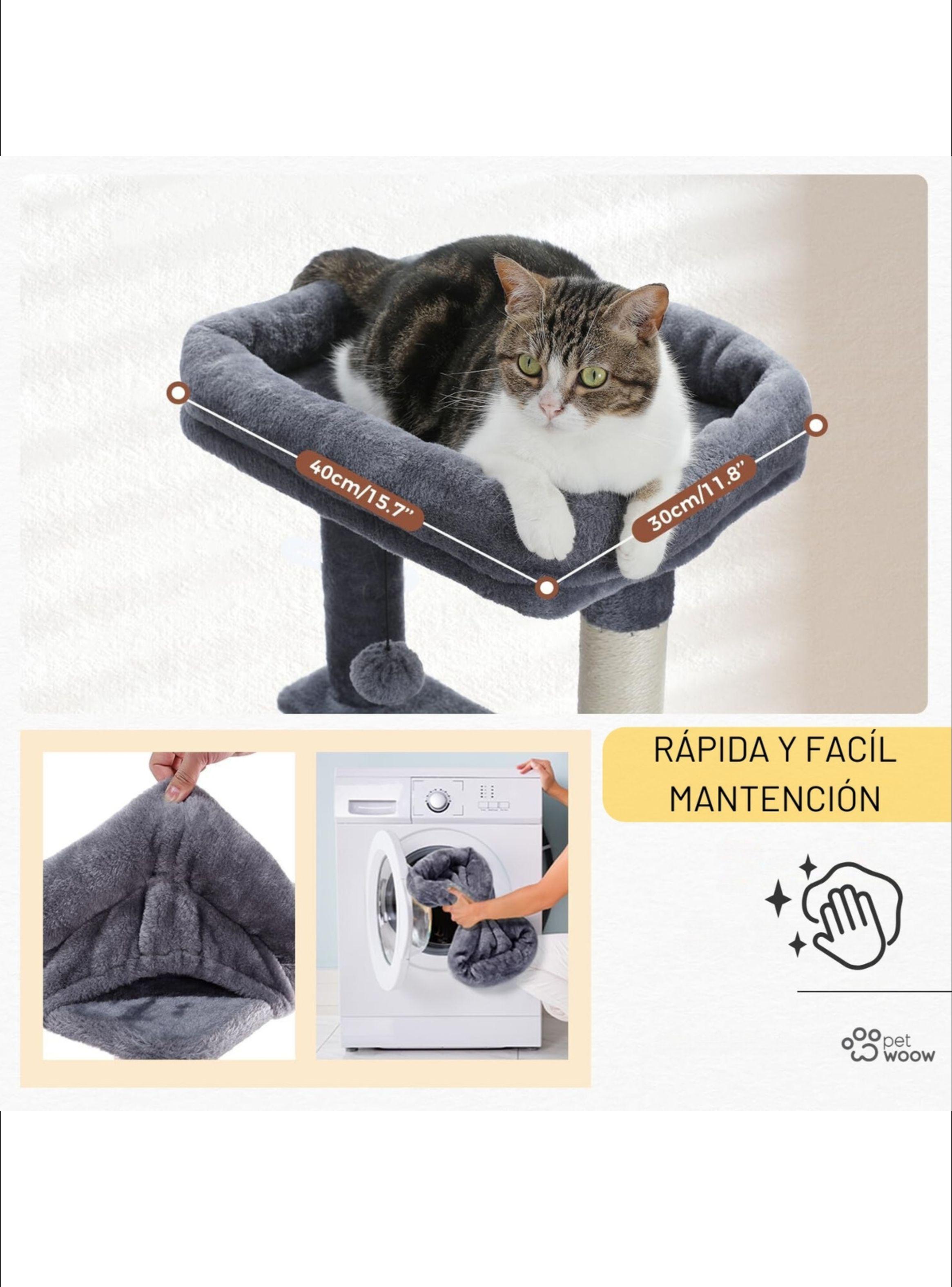 Torre rascador para gatos XXL gimnasio árbol con hamaca-6