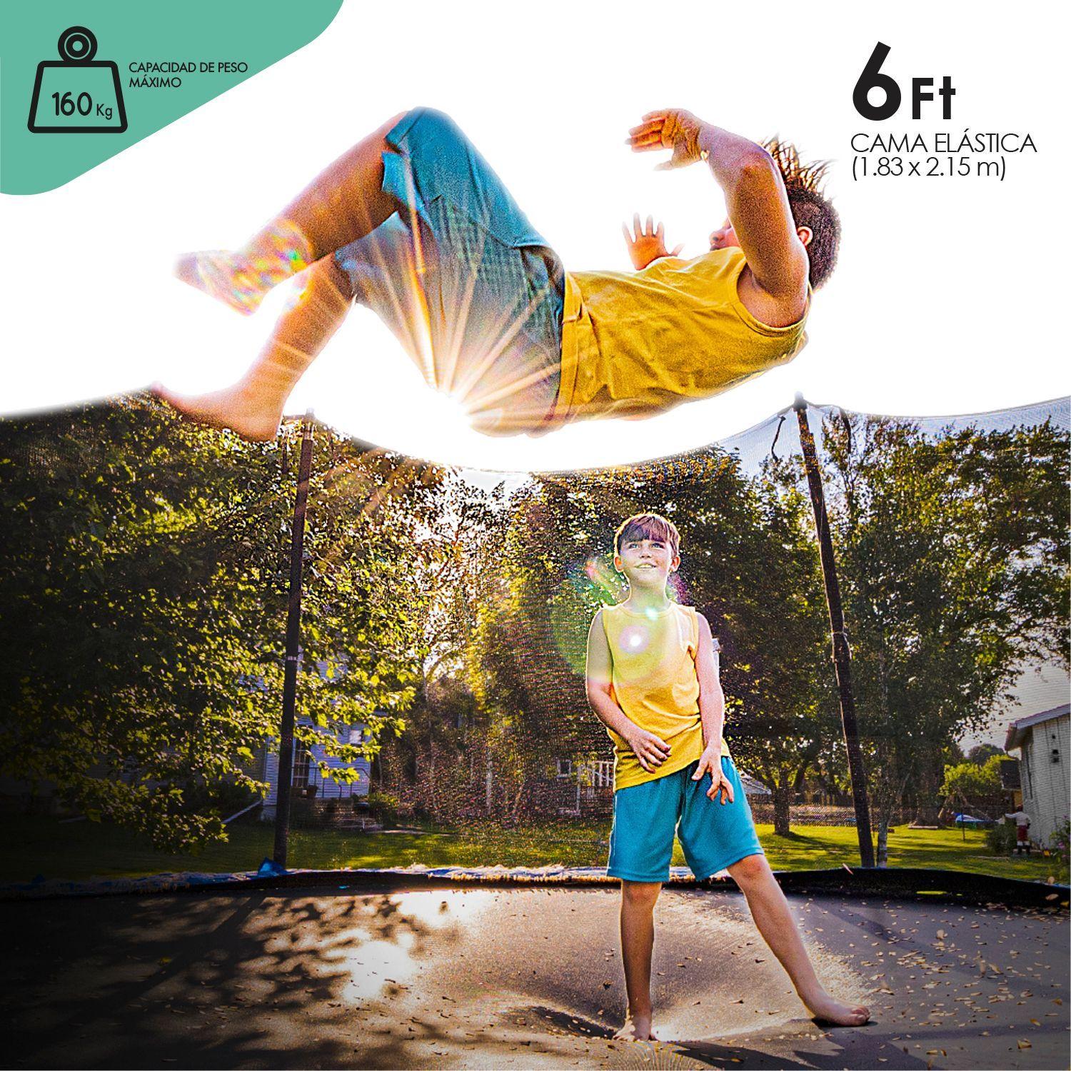 Pack cama elástica 6 ft Ed Exclusiva R + Set Basketball-3
