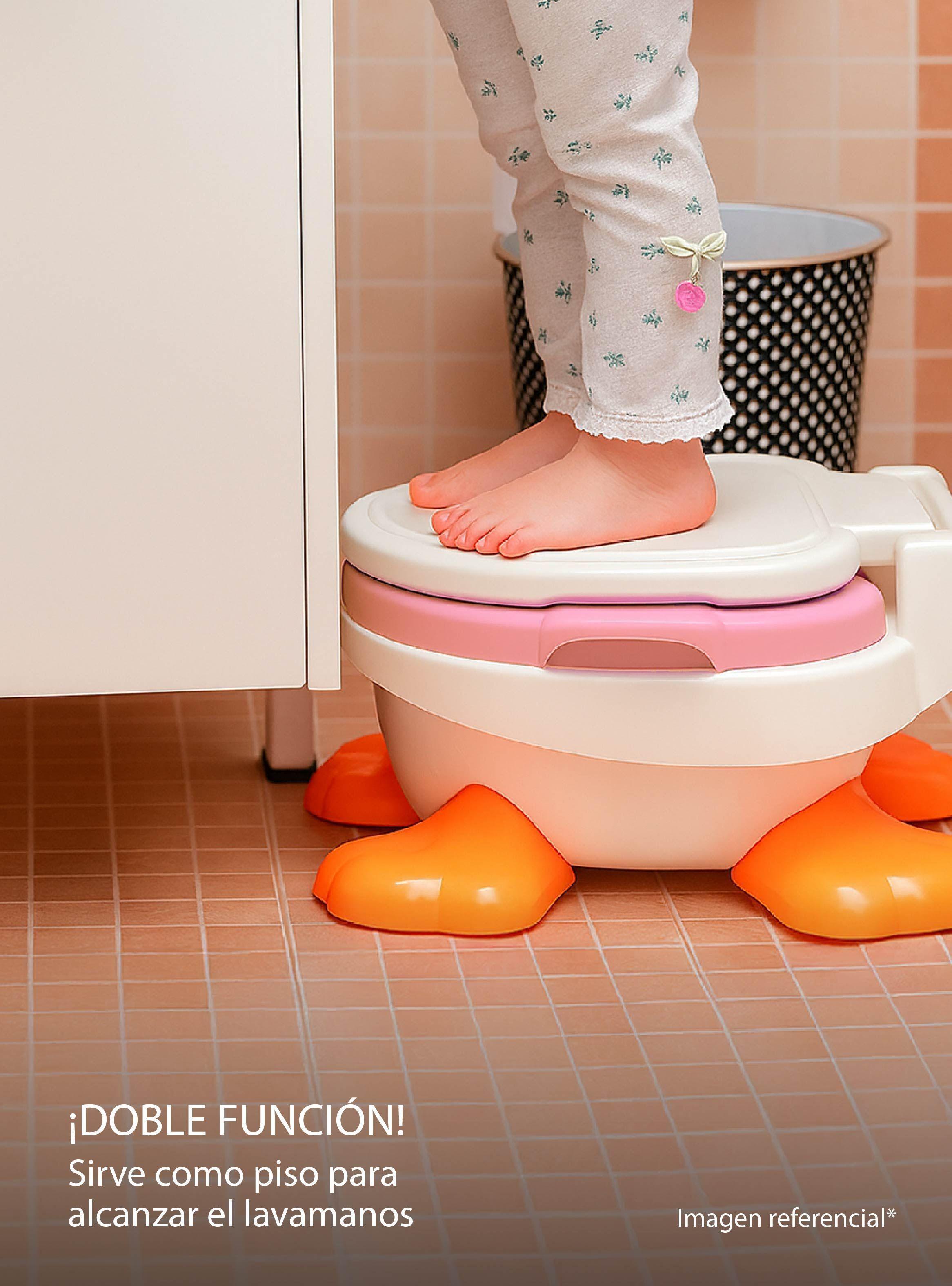 Pelela Patito Duck Baby Potty 3 en 1 Rosada 18 a 36 meses-6
