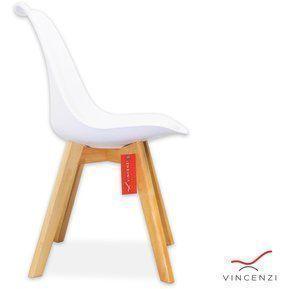 Set 4 Sillas Eames con Cojín Blanco Paris-1