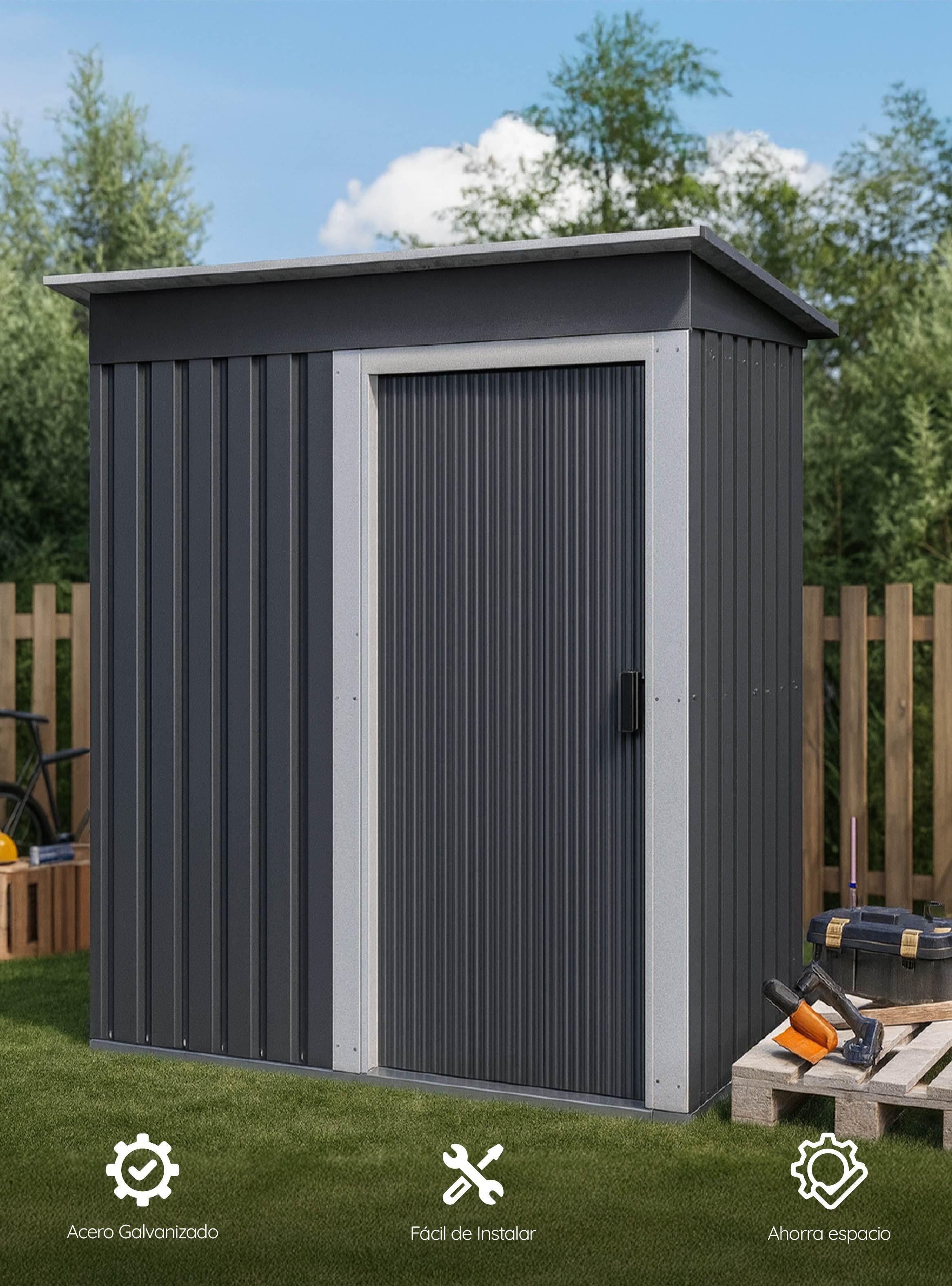 Bodega de Jardín 181x162x86 cm Homeclaf-5