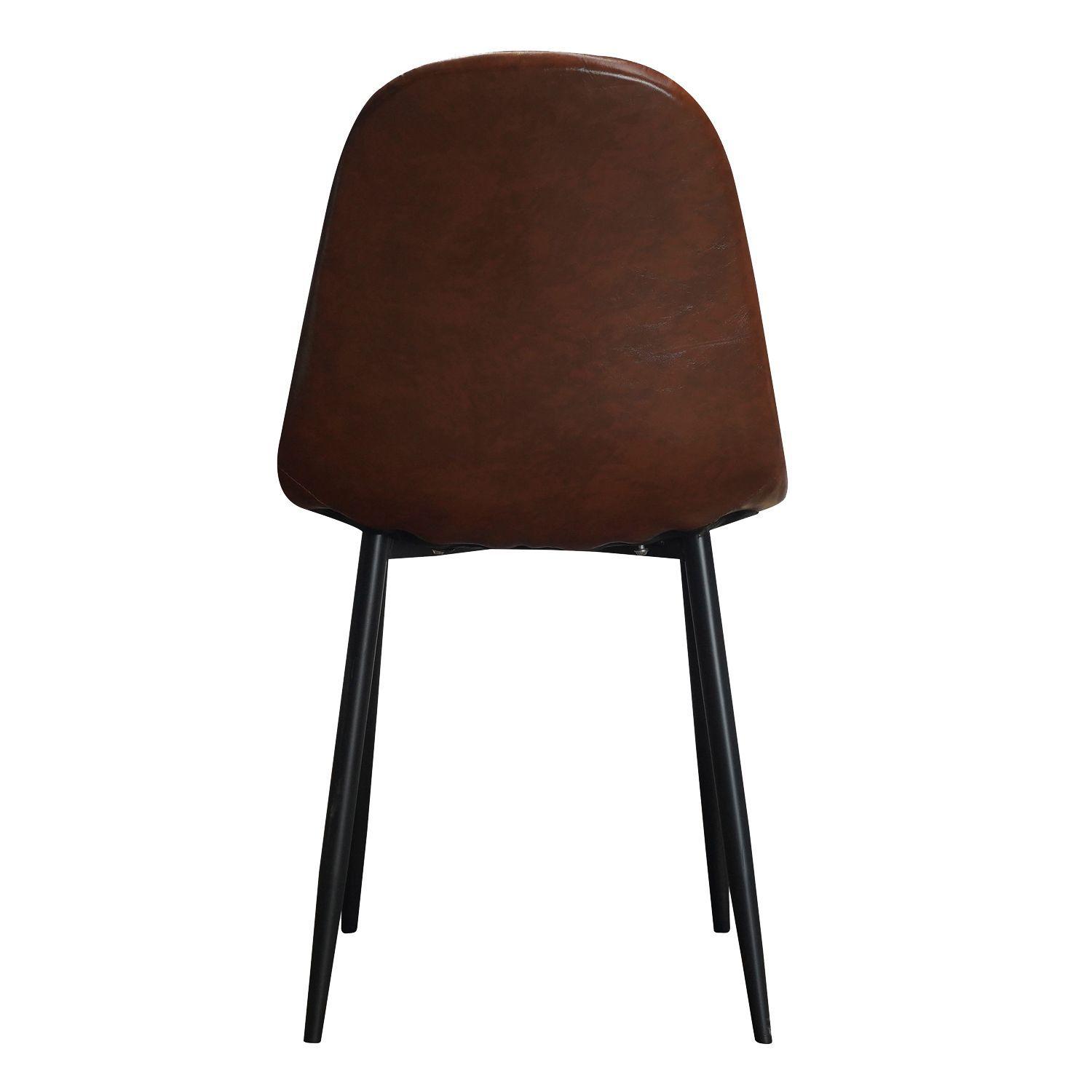 Pack de 4 Sillas Concept Leather Café-3