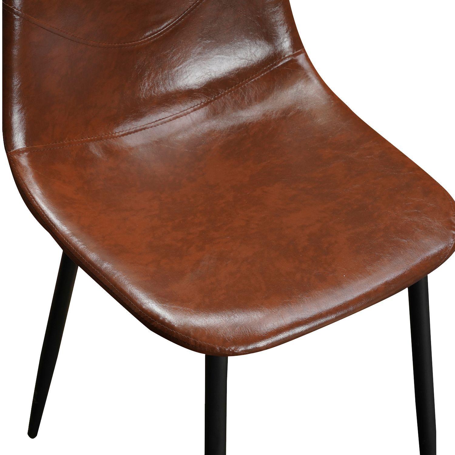 Pack de 4 Sillas Concept Leather Café-6