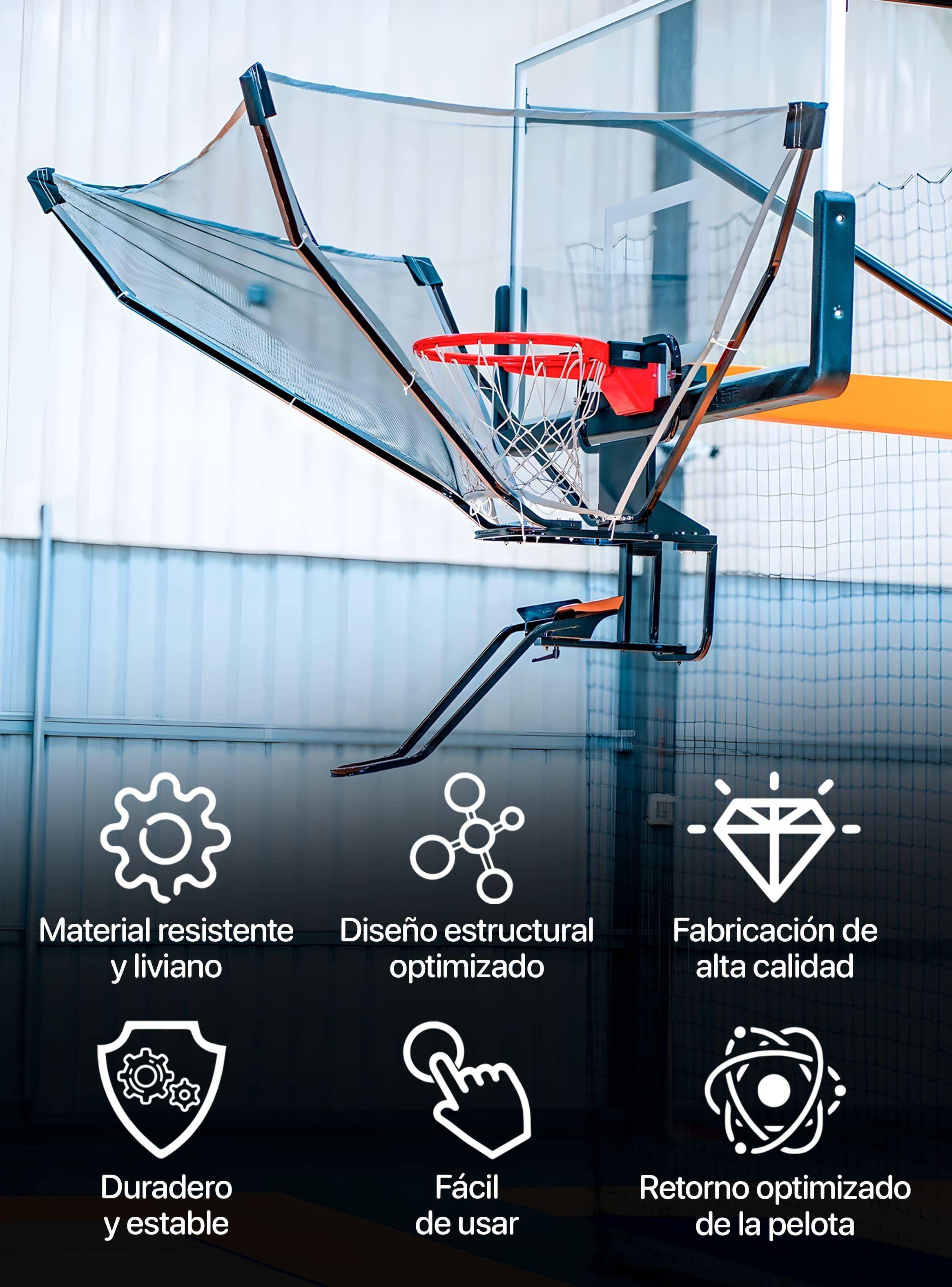 Retornador 360° de pelota basketball entrenamiento Kfit-2
