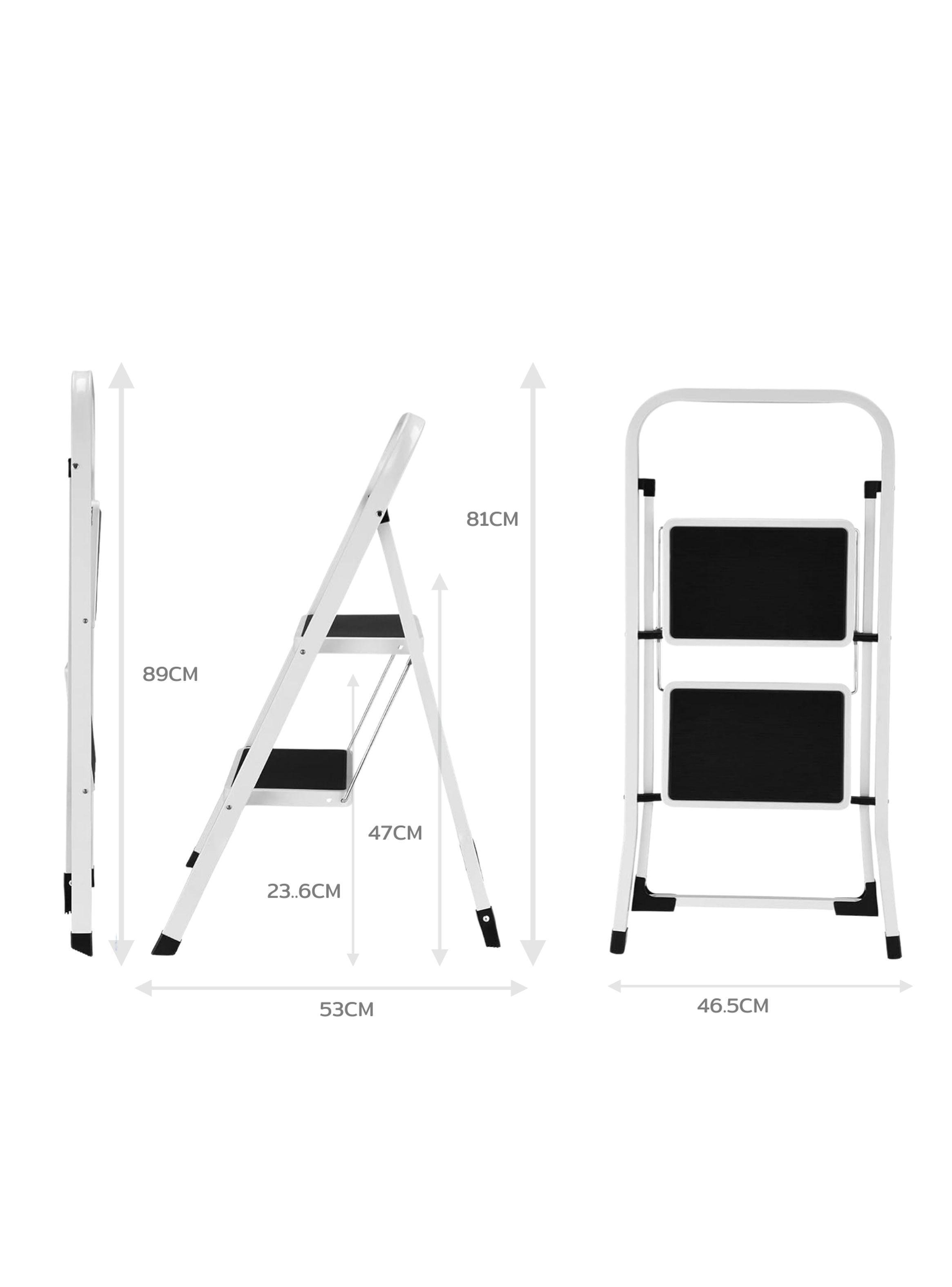 Escalera Plegable 2 Peldaños Homeclaf-1