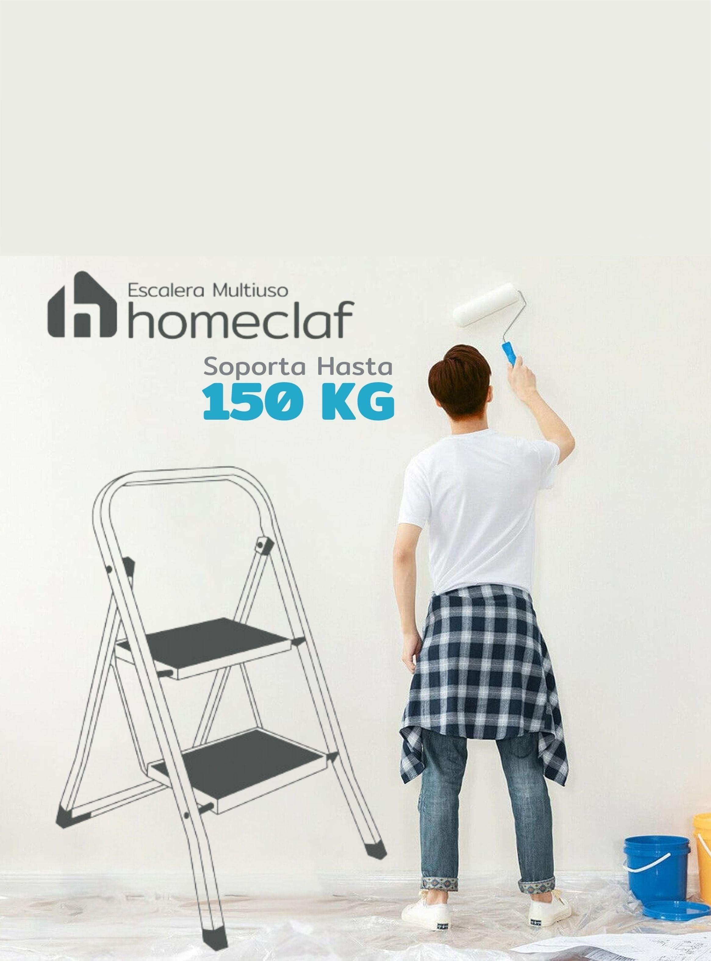 Escalera Plegable 2 Peldaños Homeclaf-5