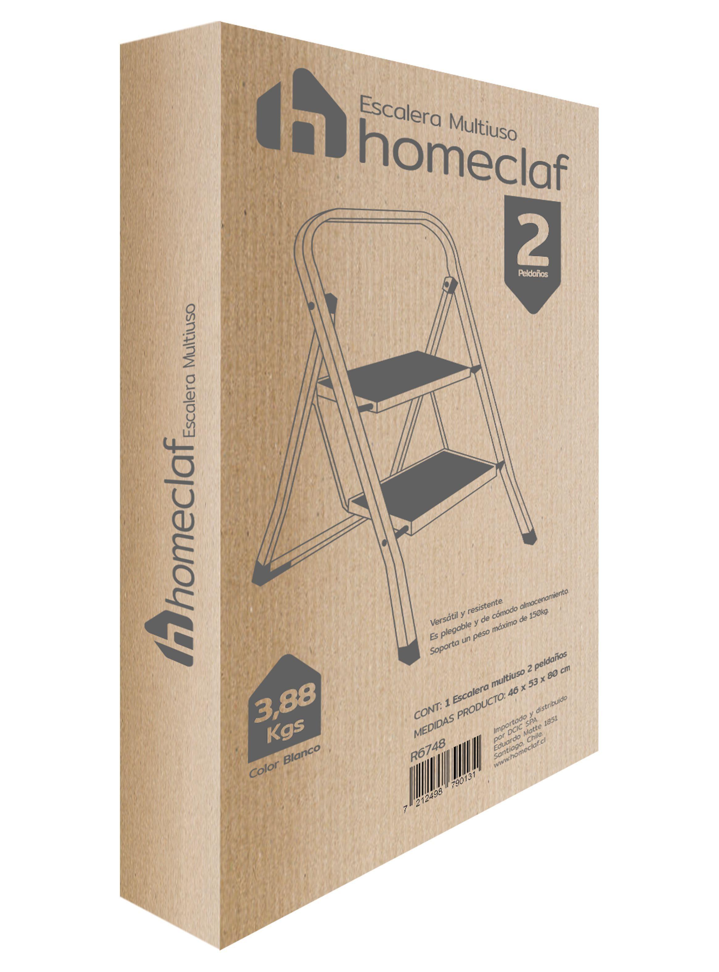 Escalera Plegable 2 Peldaños Homeclaf-7