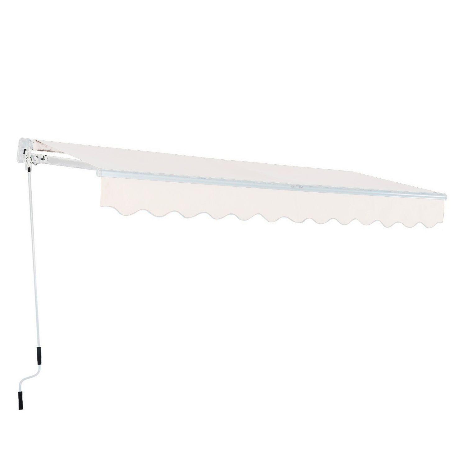 Toldo con brazo retractil Terrazas 4x2.5 Mts Blanco-0