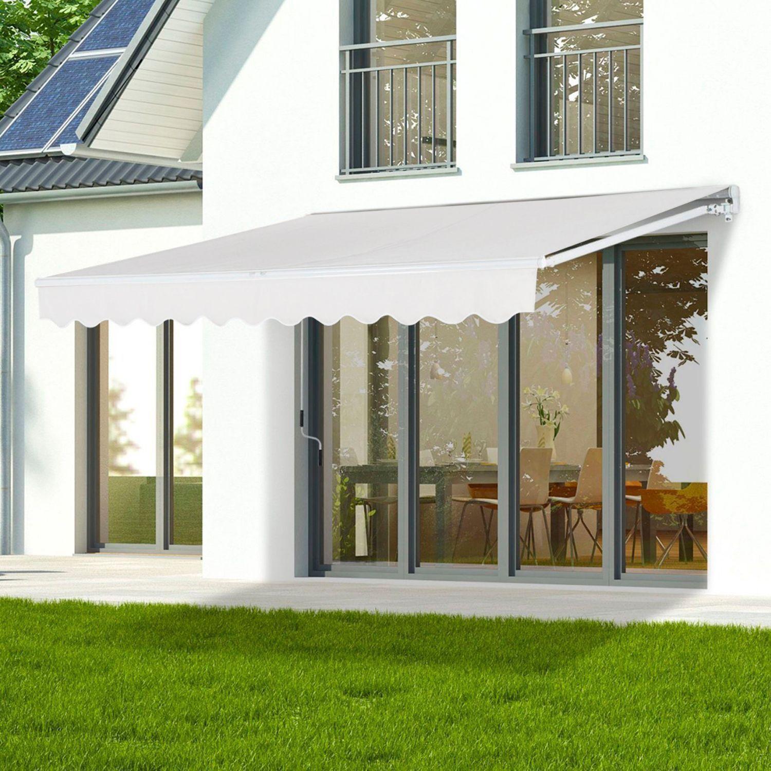 Toldo con brazo retractil Terrazas 4x2.5 Mts Blanco-4