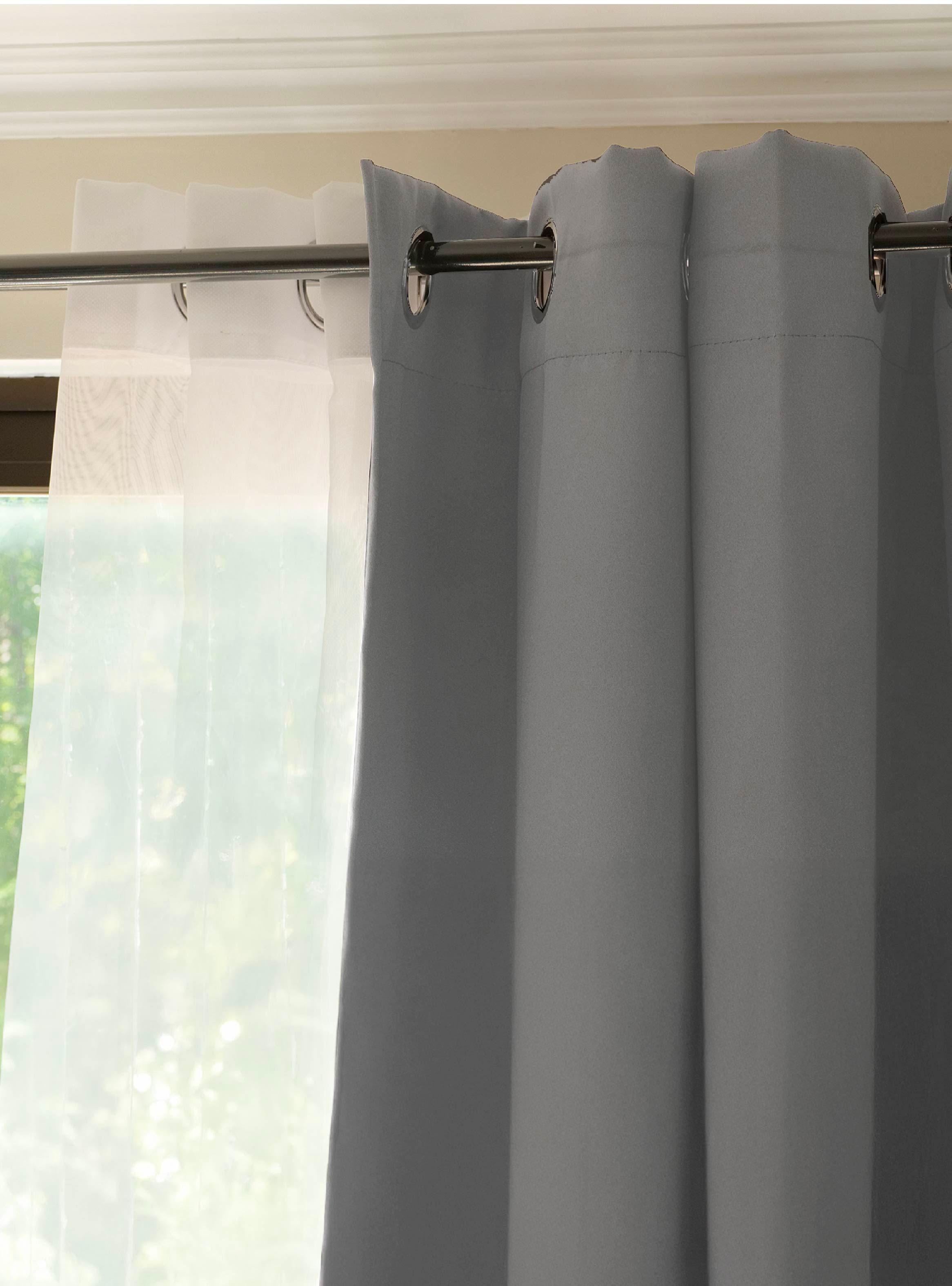 Cortina de Tela Blackout Gris + Velo Vincenzi 140x220-3