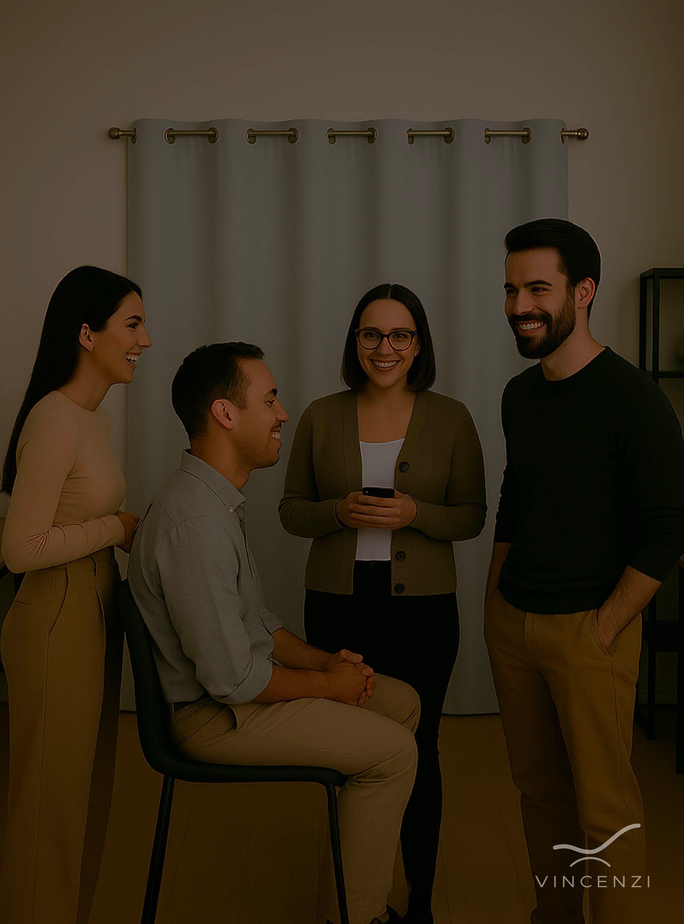 Cortina de Tela Blackout Gris + Velo Vincenzi 140x220-6