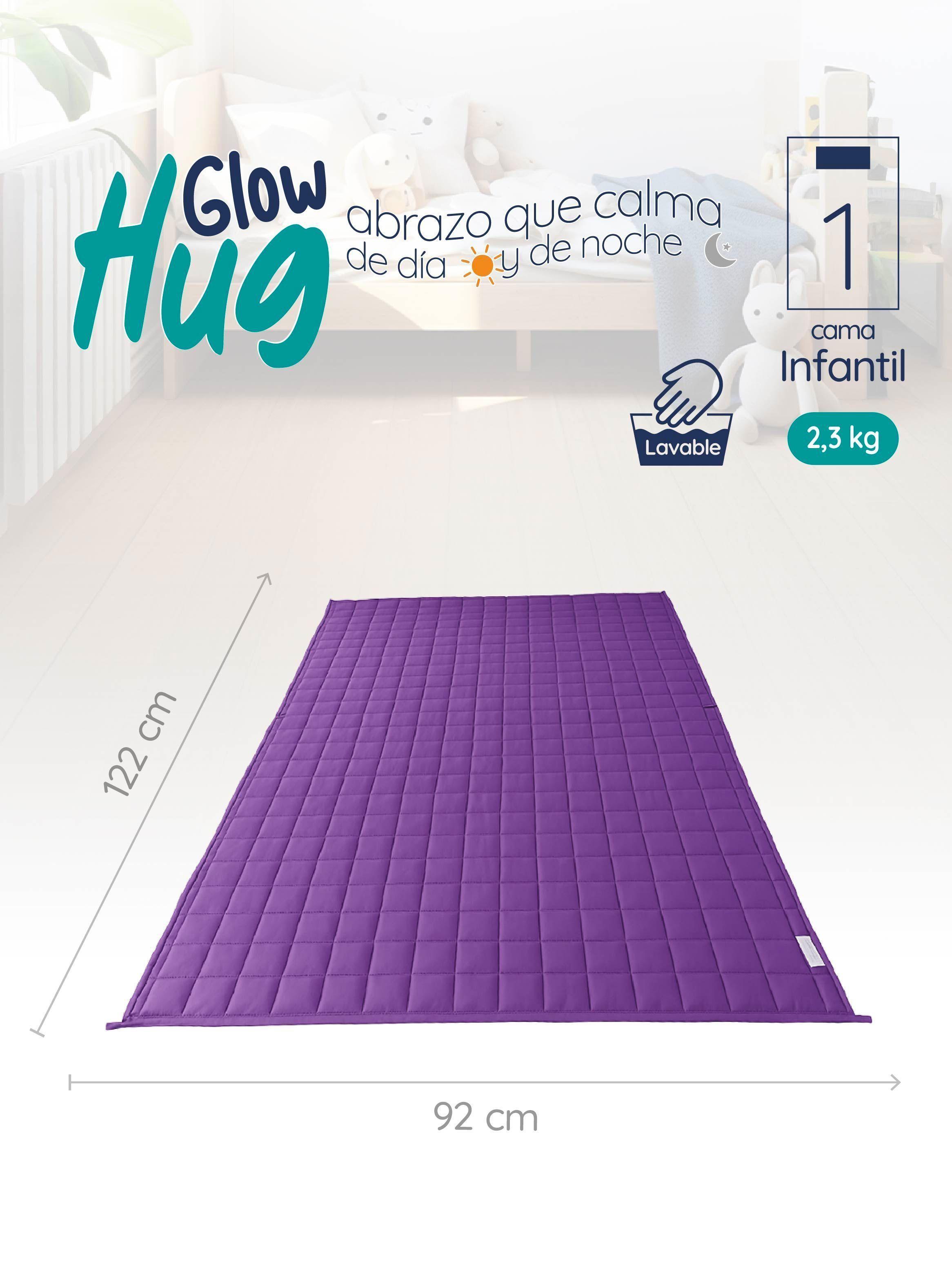Manta de gravedad niños Violeta 2,3K 122x92 cm Manta de Peso GlowUp-2