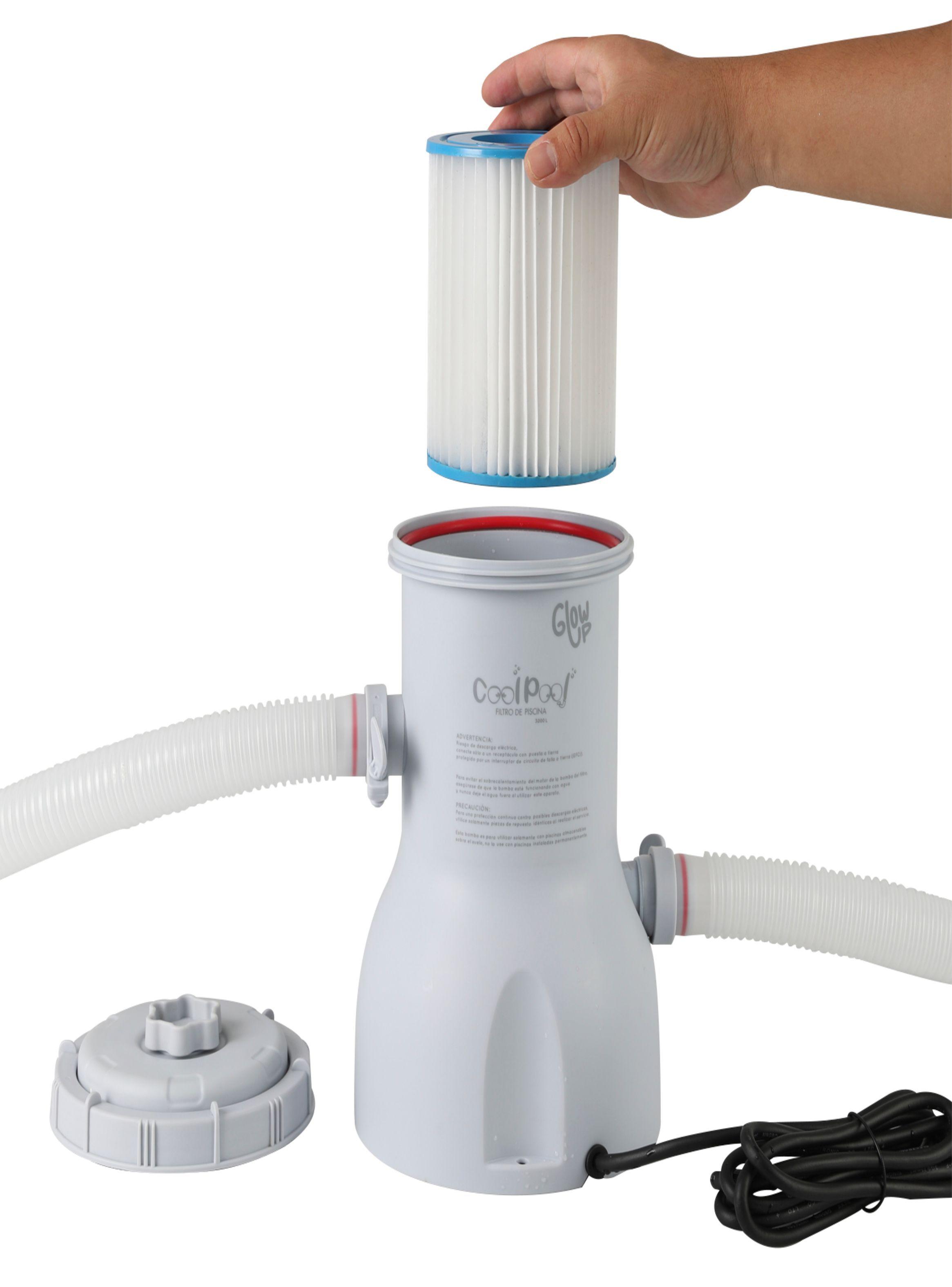 Bomba de filtro para piscina 3.000L Glowup-1