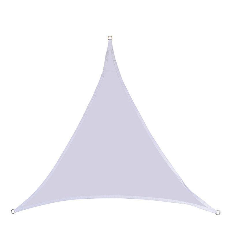 Toldo Vela Triangular Blanco + Kit de Instalación-0