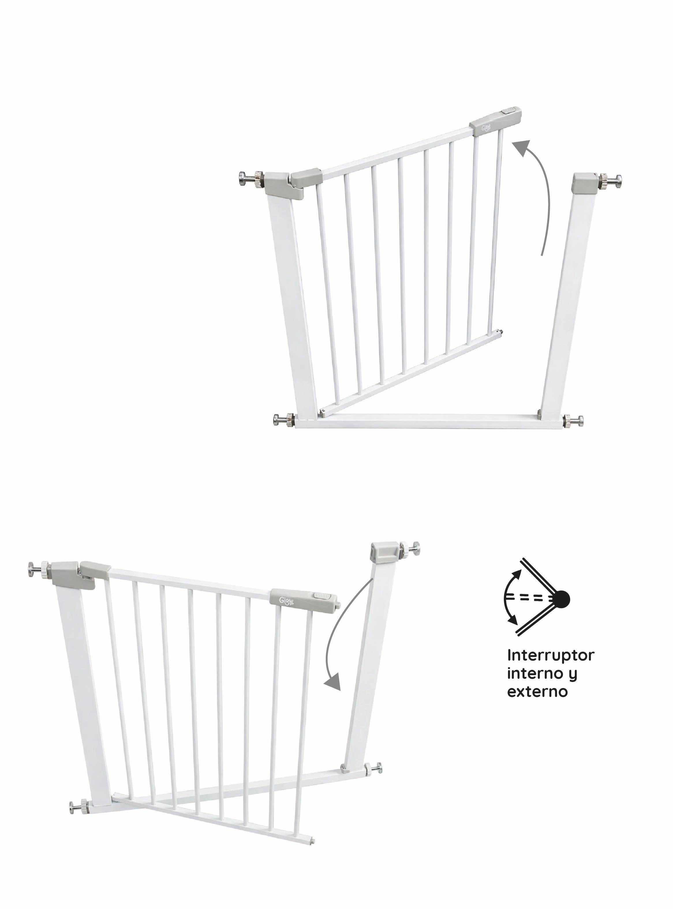 Reja de seguridad escalera puerta bebés y mascotas -2