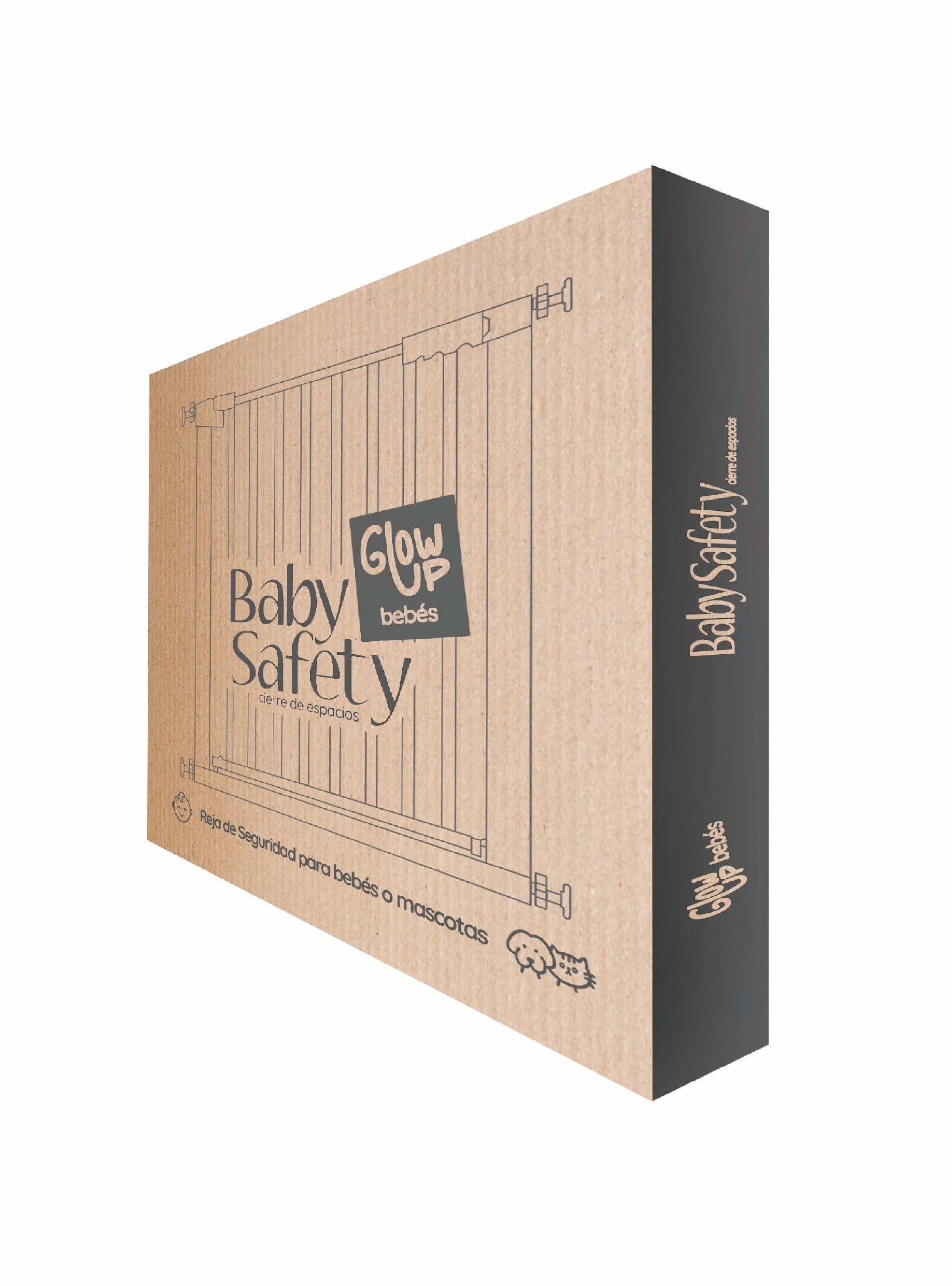 Reja de seguridad escalera puerta bebés y mascotas -4