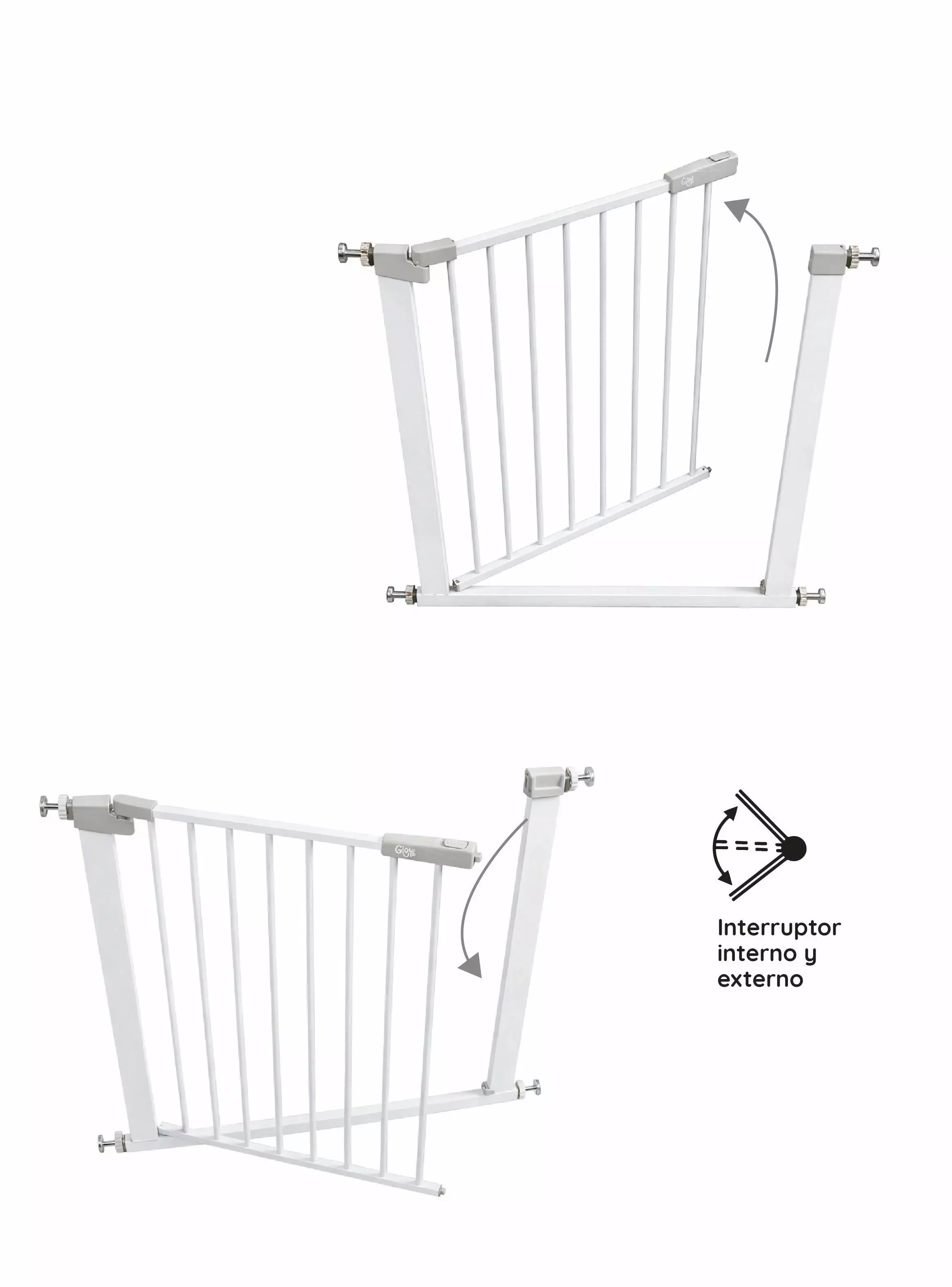 Reja de seguridad escalera puerta bebés y mascotas -2