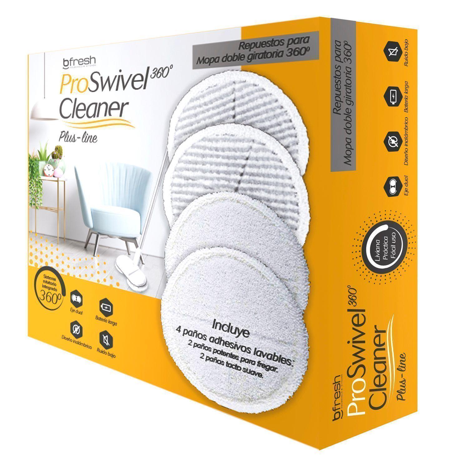 Pack 4 Repuestos Mopa Giratoria 360 Inalámbrica-0