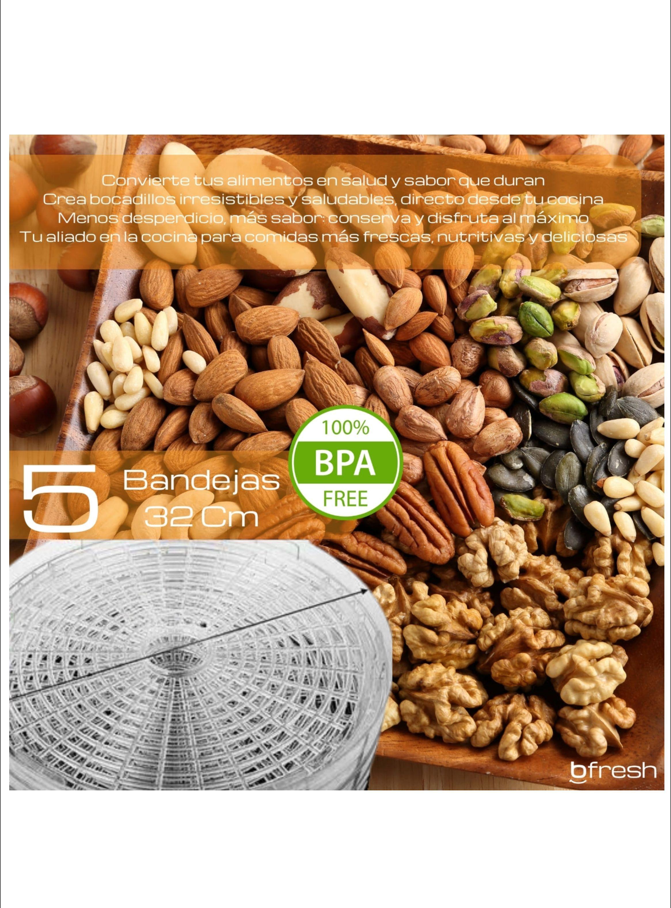 Deshidratador de frutas y alimentos Dry Fit Gris-4