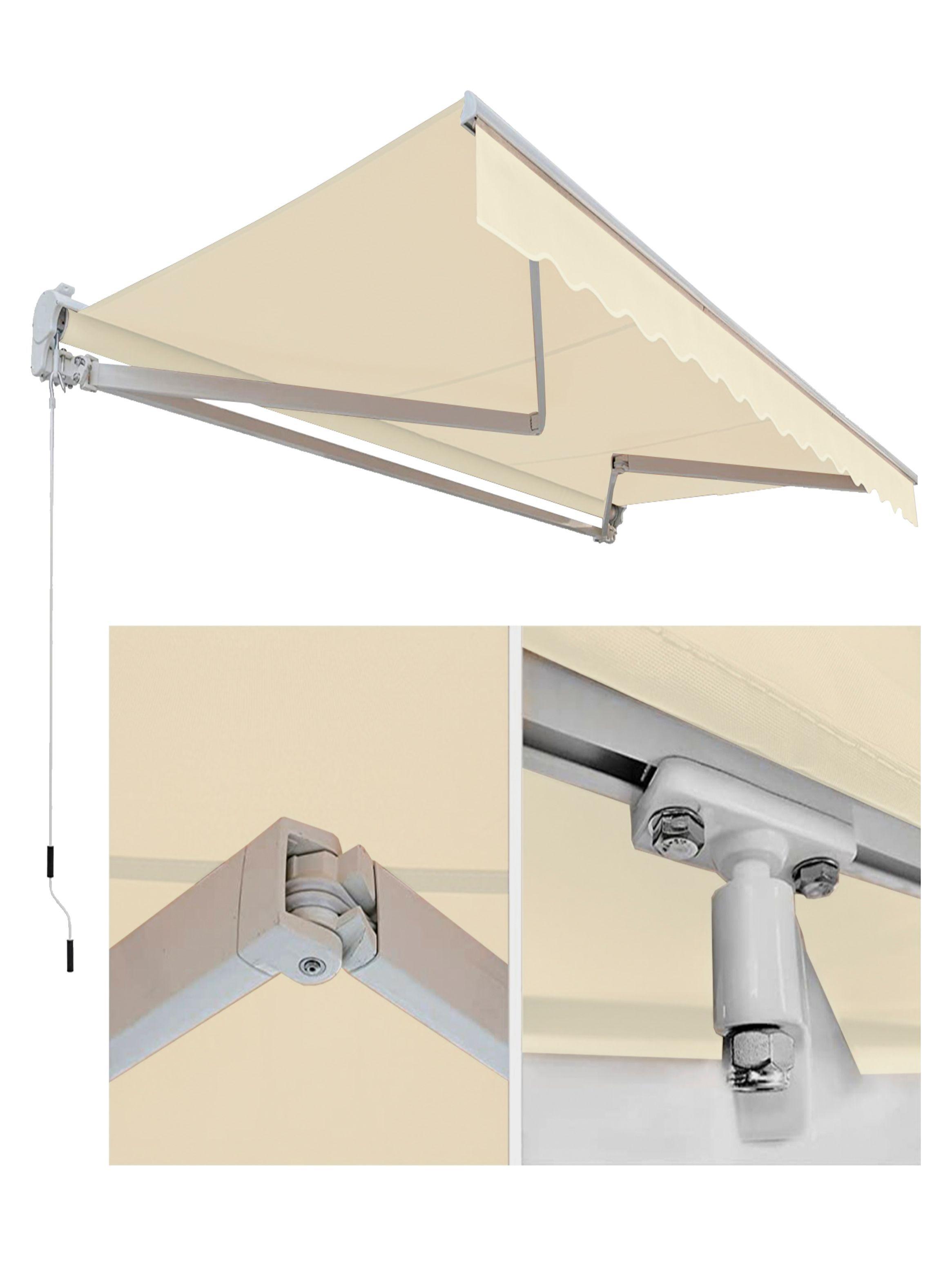 Toldo con brazo retractil Terrazas 4x2.5 Mts Beige-4
