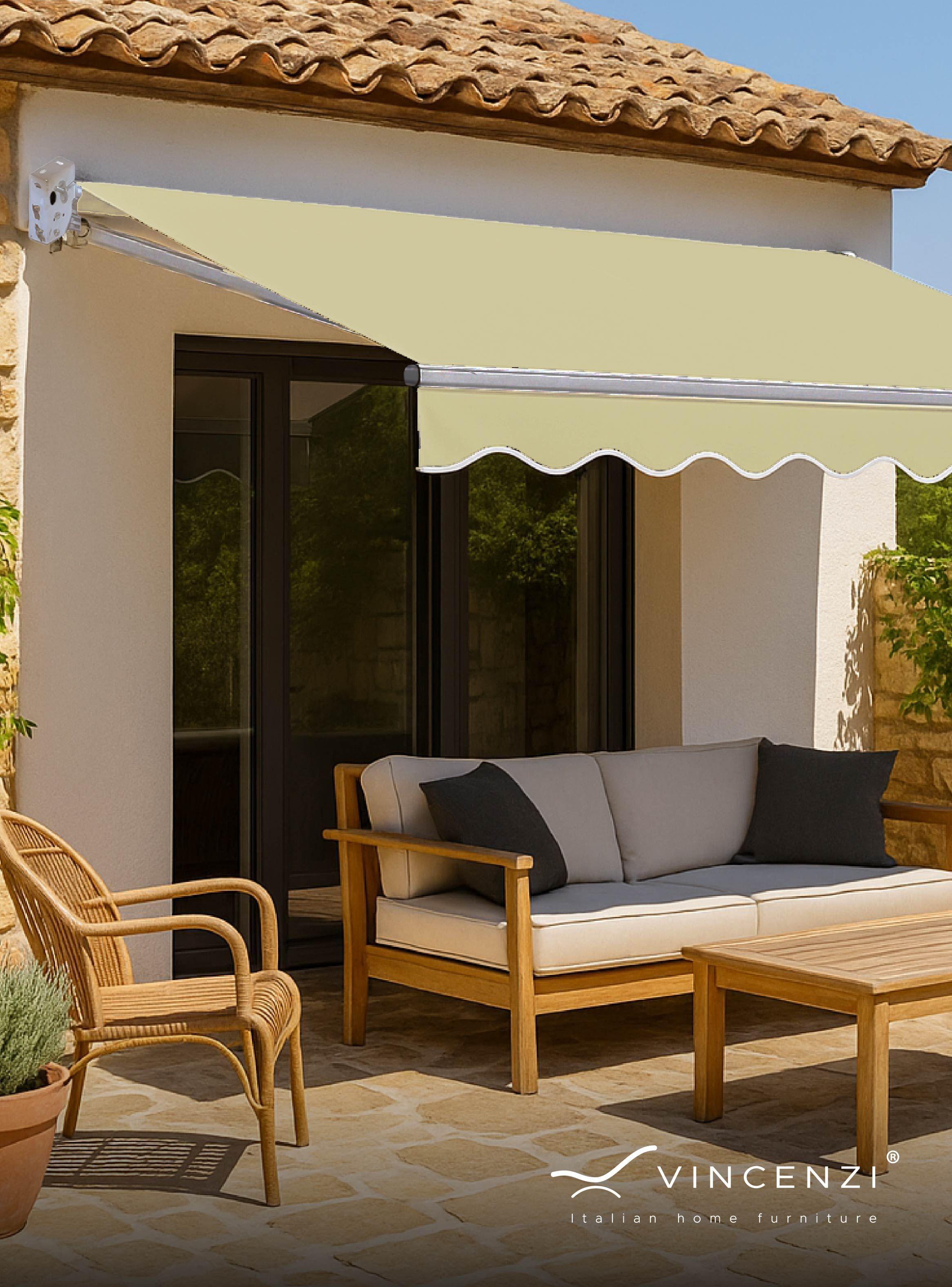 Toldo con brazo retractil Terrazas 4x2.5 Mts Beige-6