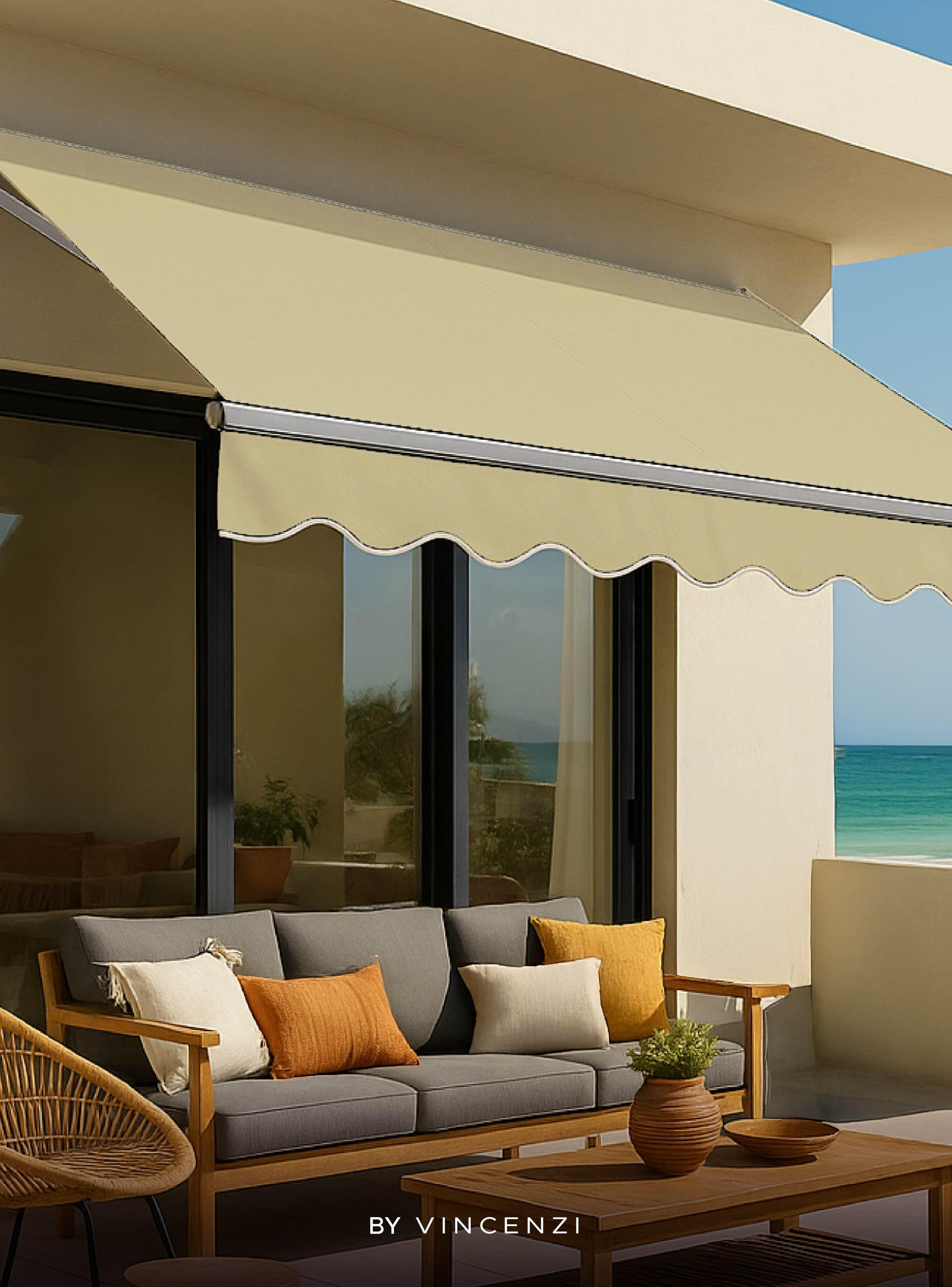 Toldo con brazo retractil Terrazas 4x2.5 Mts Beige-7