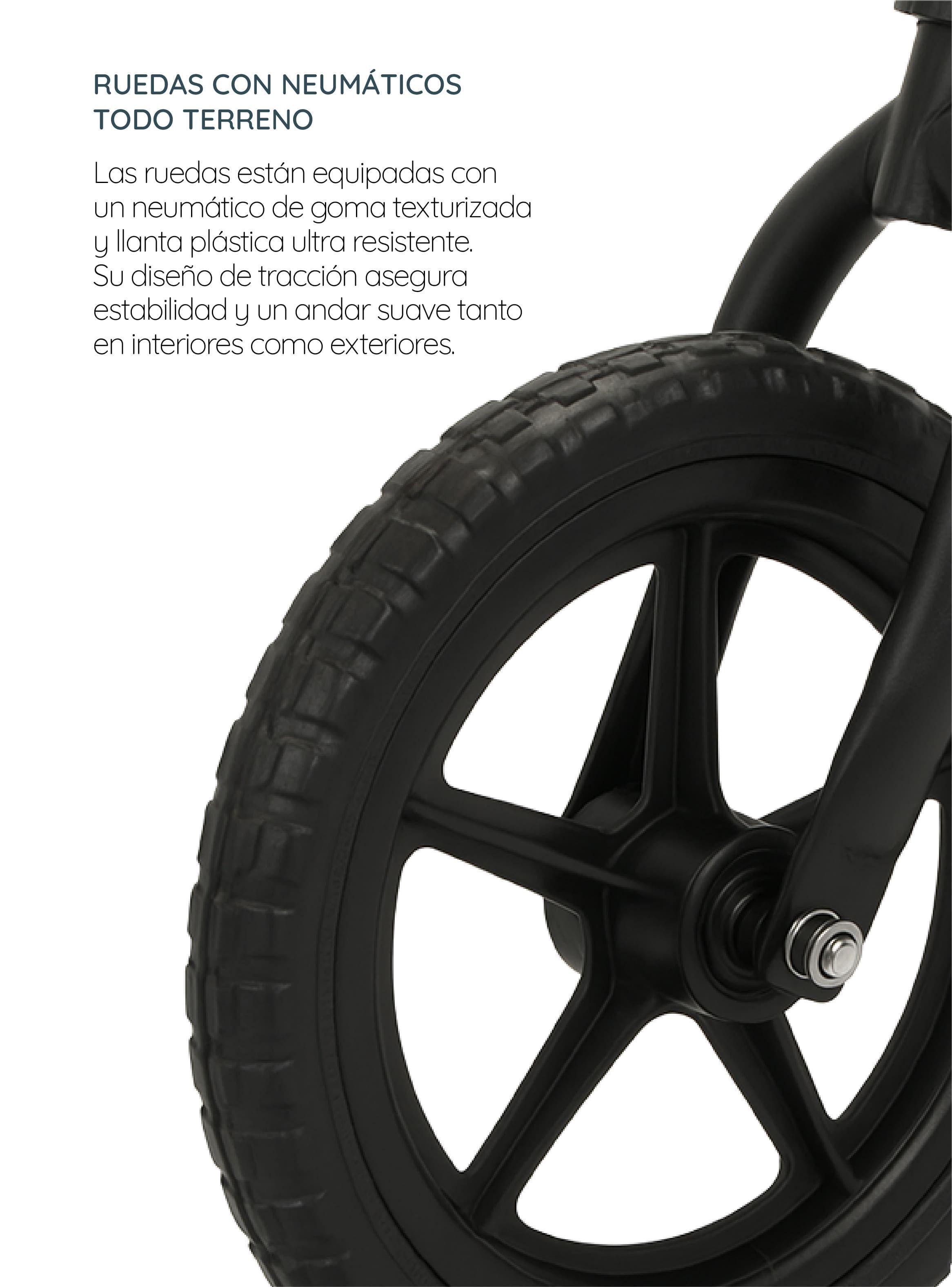 Bicicleta De Aprendizaje de Equilibrio Infantil Ziro Negro Glowup-4