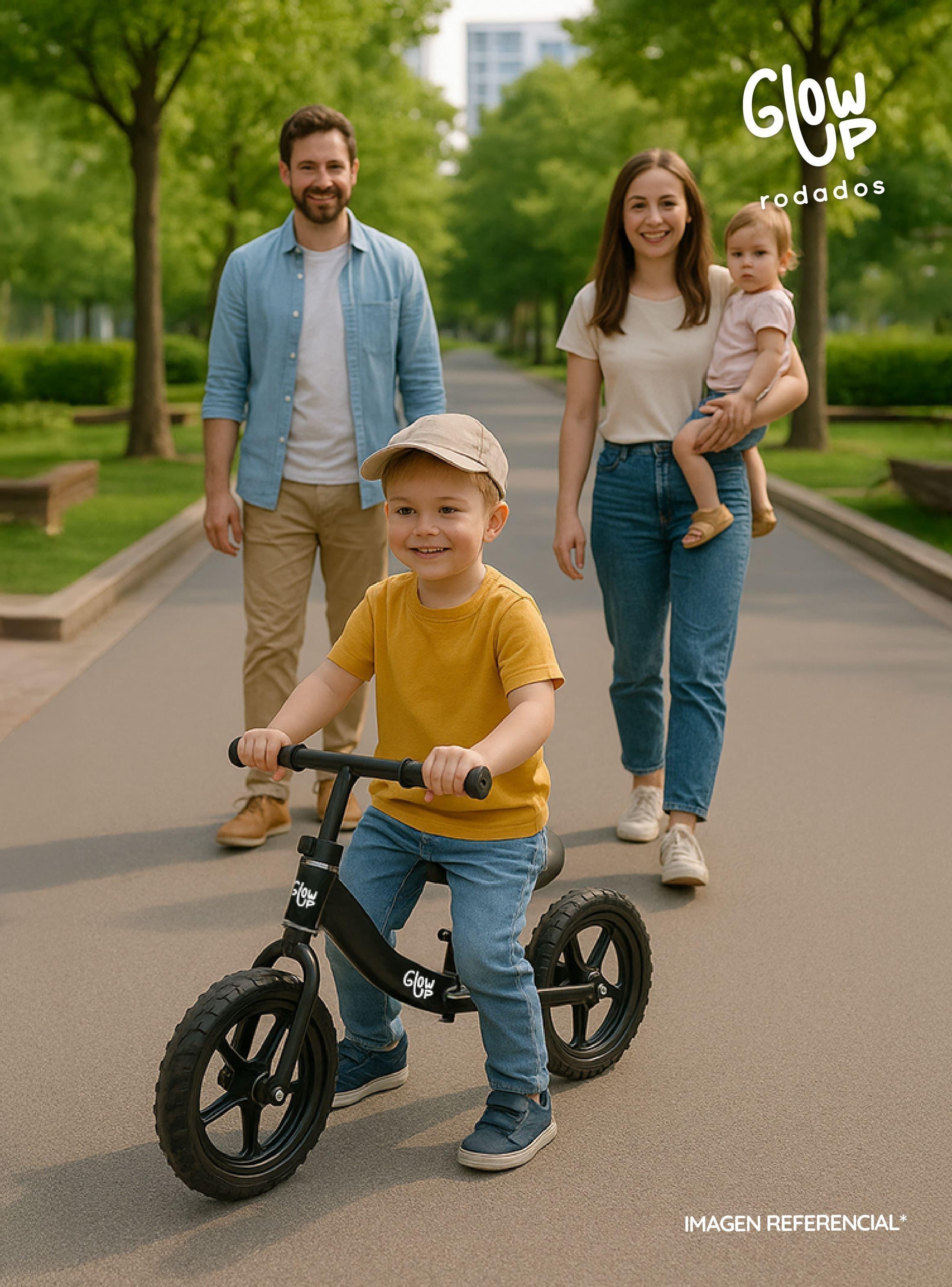 Bicicleta De Aprendizaje de Equilibrio Infantil Ziro Negro Glowup-5