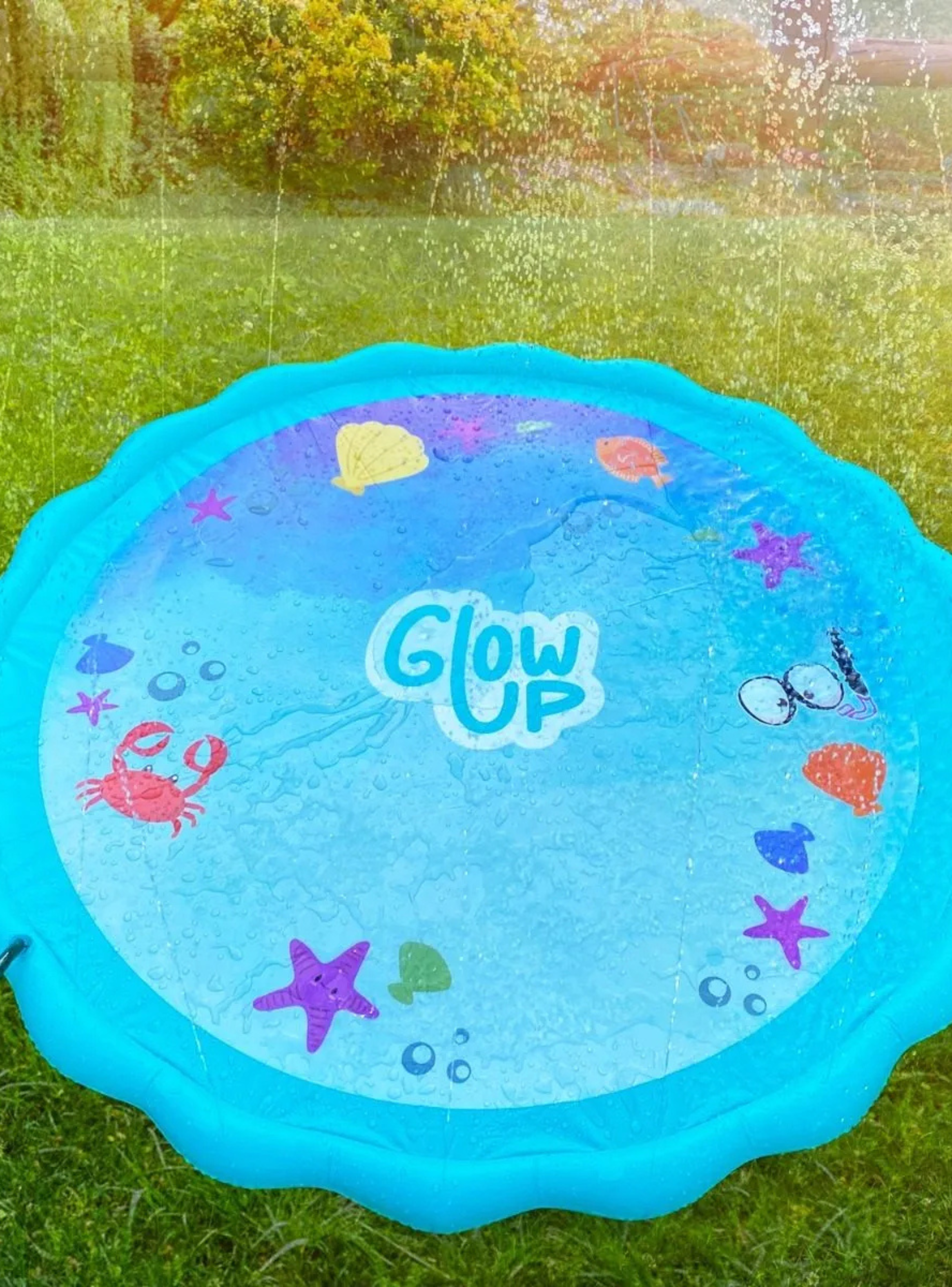 Alfombra Rociadora de Agua 170 cm Diseño Water Play Mat GlowUp-4