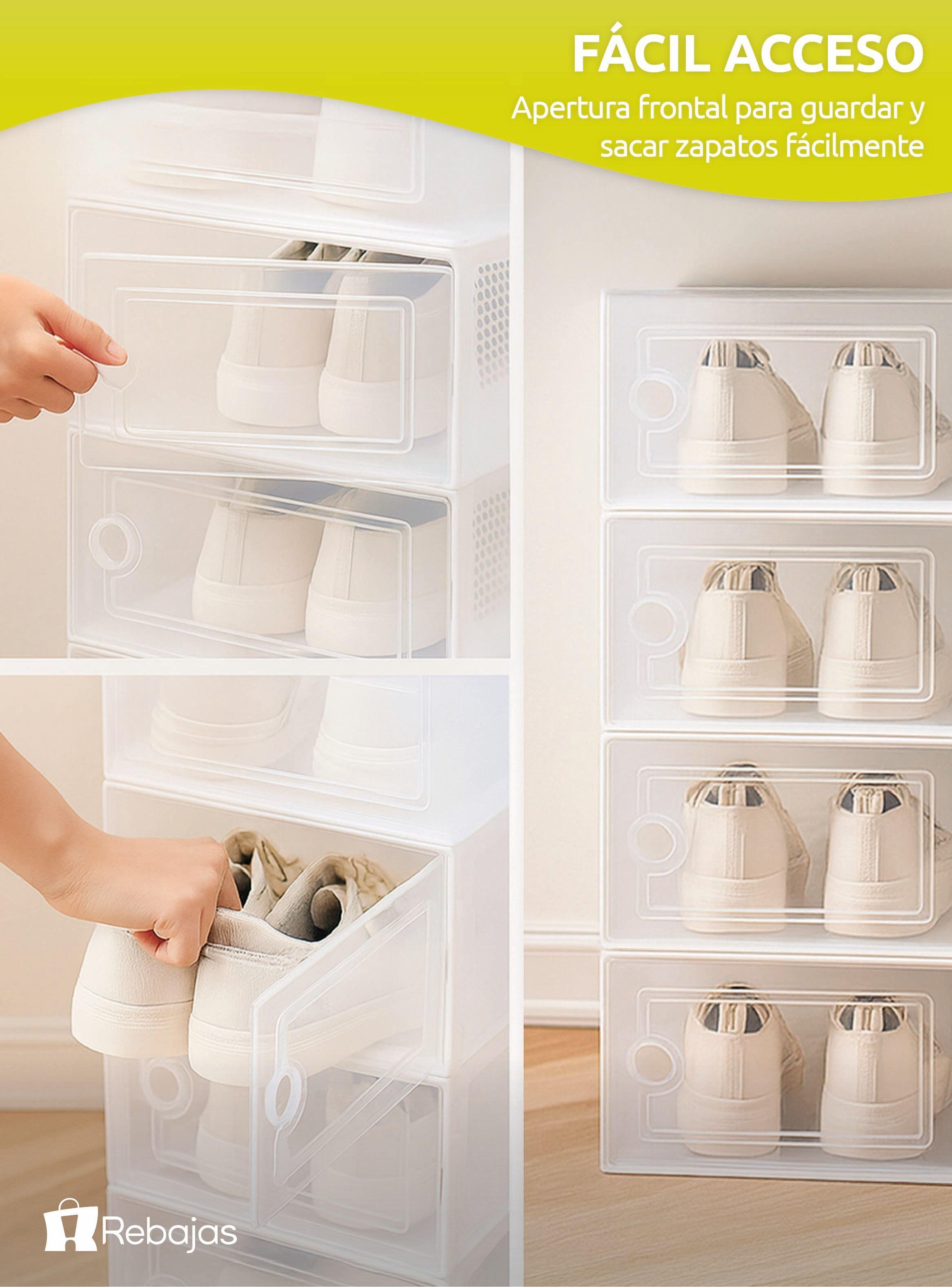Caja Organizadora De Zapatos Apilables Set 4 Unidades-5