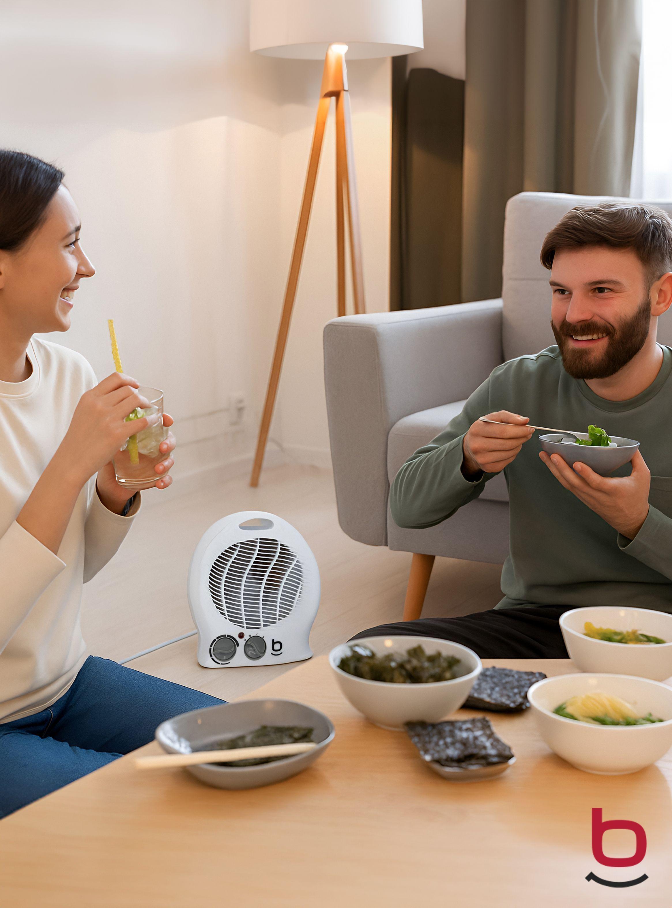 TERMOVENTILADOR CALEFACTOR 2000W BLANCO BFRESH-4