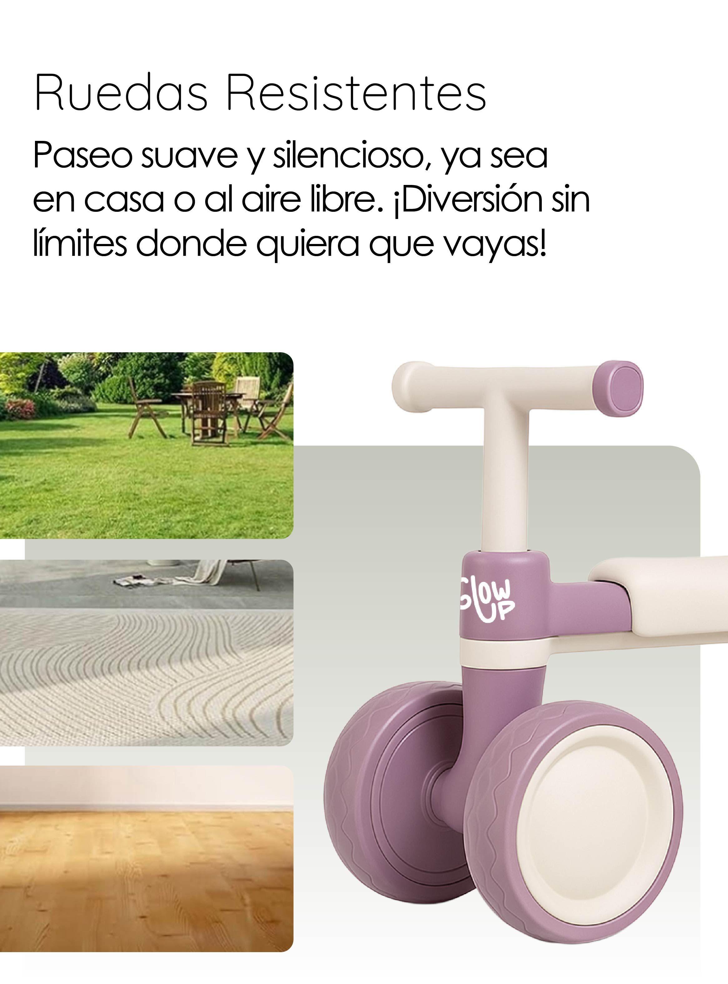 Triciclo Infantil de 4 Ruedas Fiori Rosado GlowUp-2
